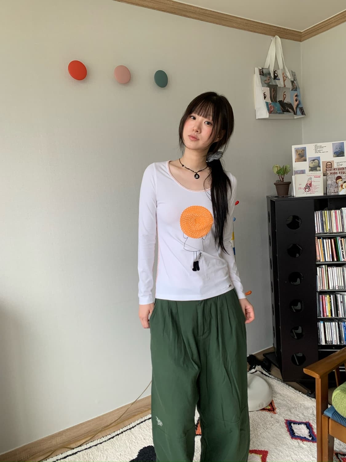 orange girl tee..  상품이미지3