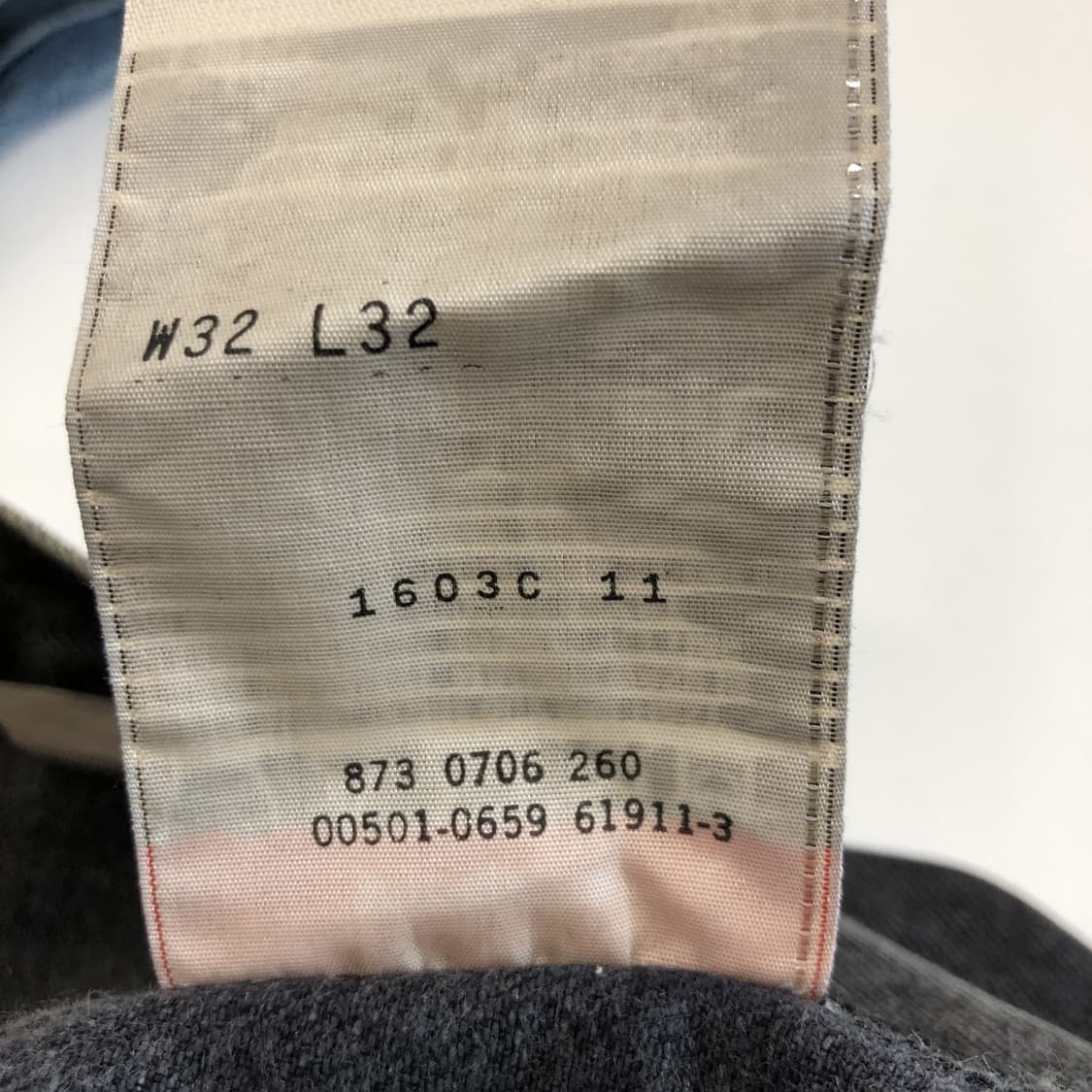 00s 리바이스 501 오리지널 멕시코 흑청데님진 29-30 인치  상품이미지7