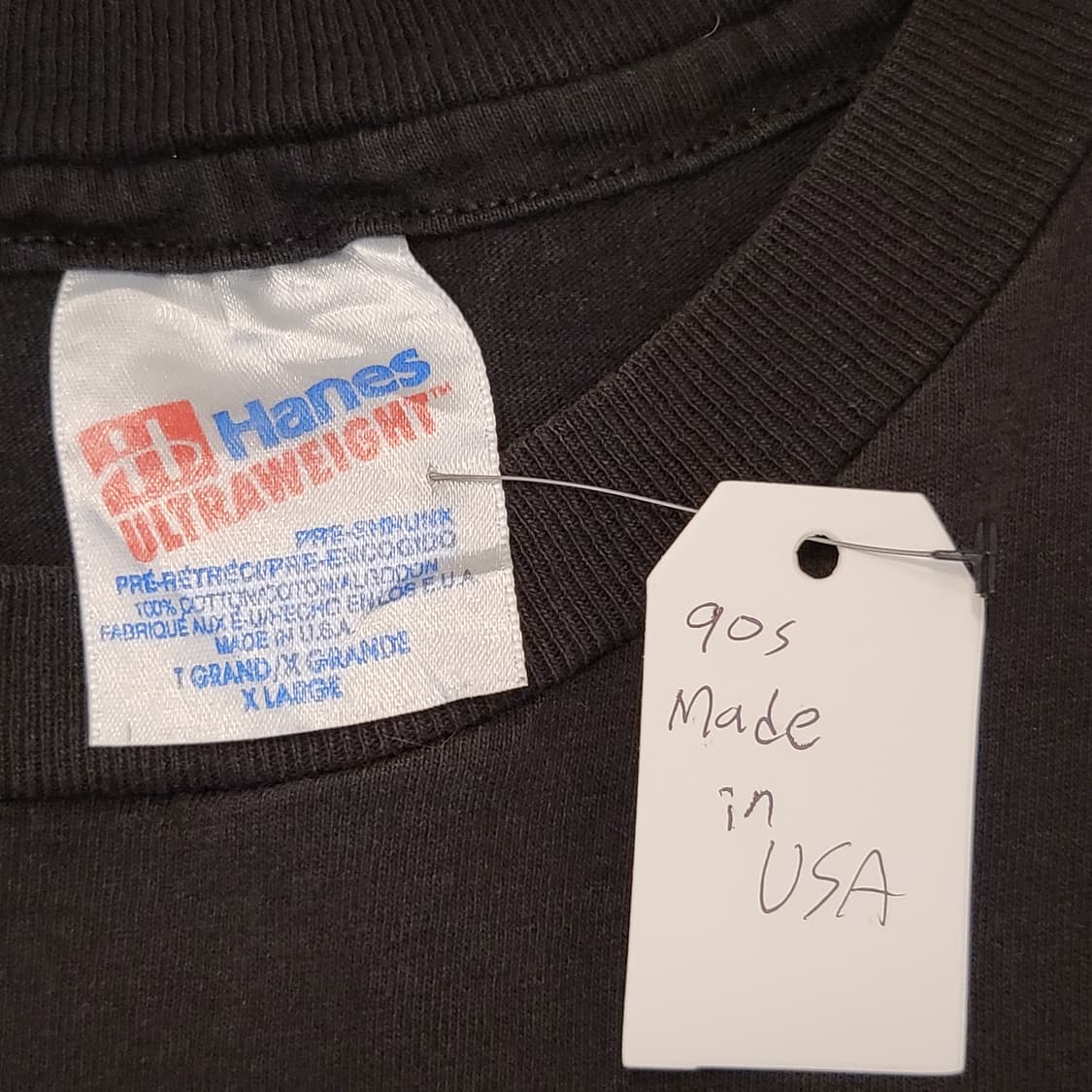 90s Made in USA 헤인즈 싱글스티치 엘비스 프레슬리 반팔티
 상품이미지4