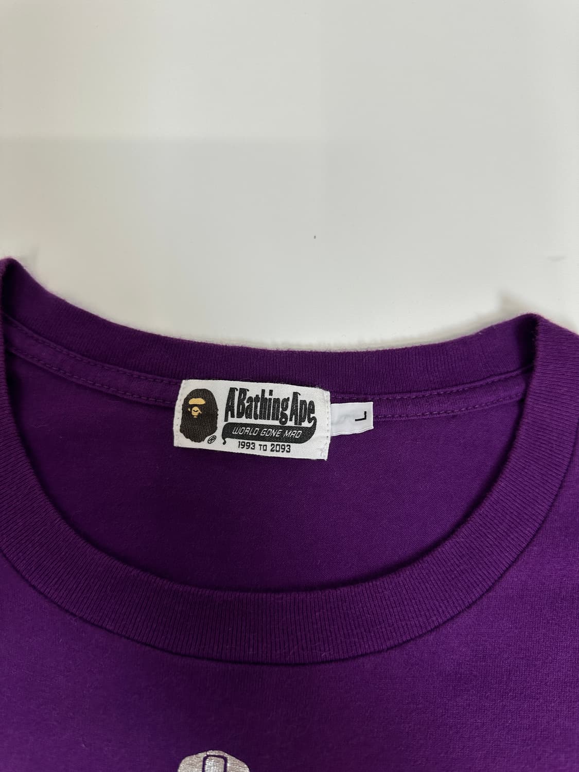 BAPE 베이프 샤크 카모 반팔 (퍼플L) 상품이미지3