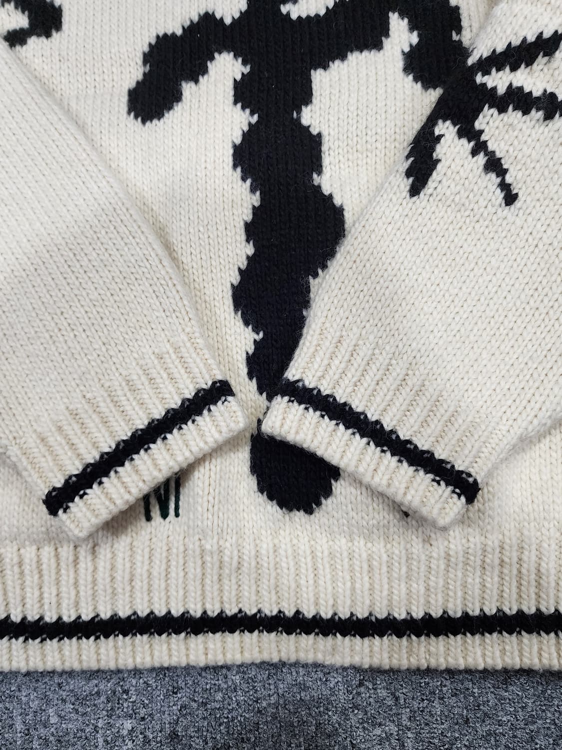 팔렛 드로잉 가든 코위찬 니트 집업 S 상품이미지5