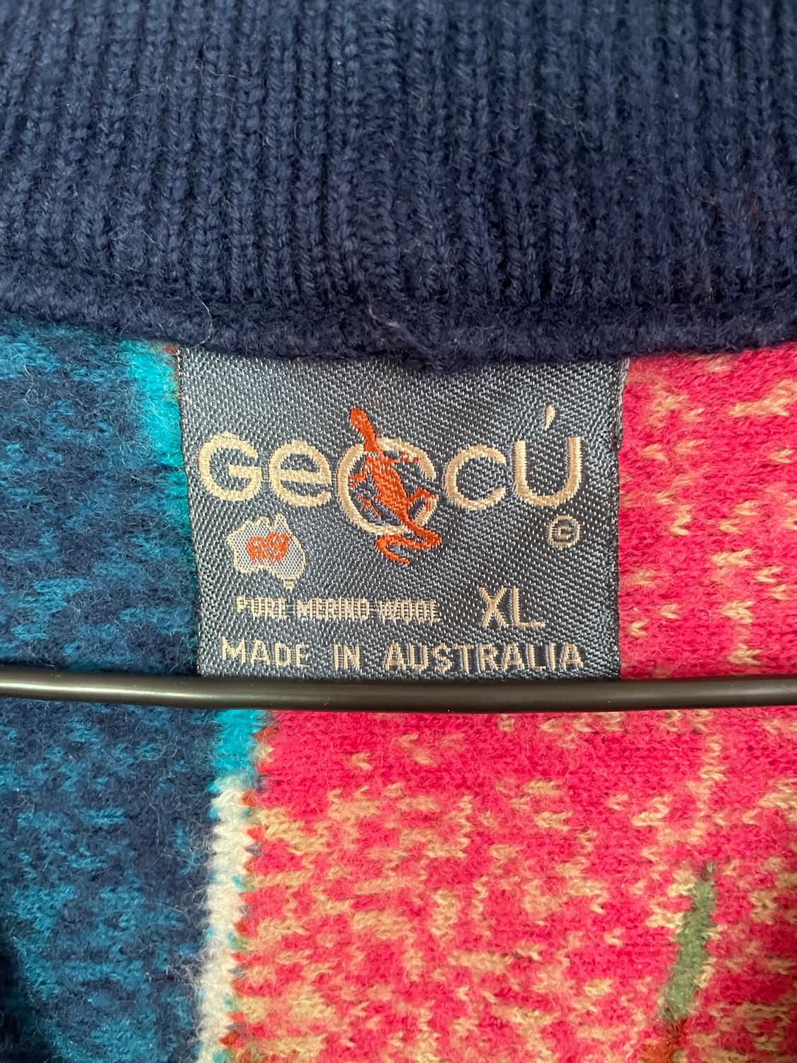 게쿠 아메카지 Australia 양털100 케이블 가디건 상품이미지2