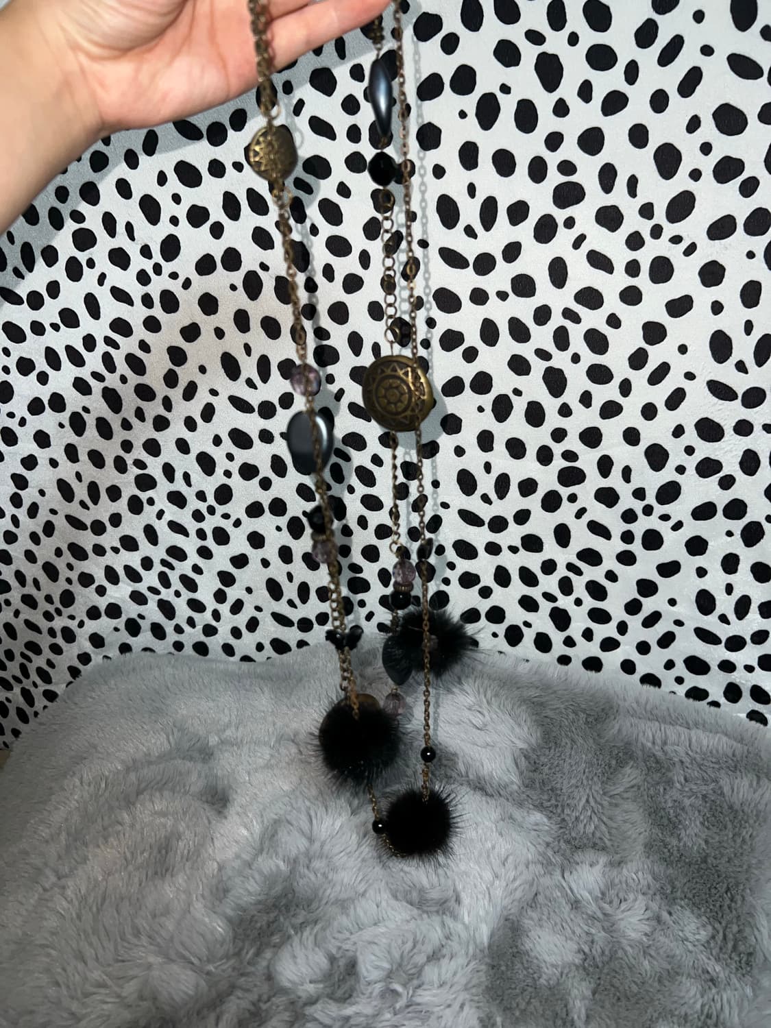 오리엔탈 페어리 에스닉 퍼 목걸이 상품이미지4