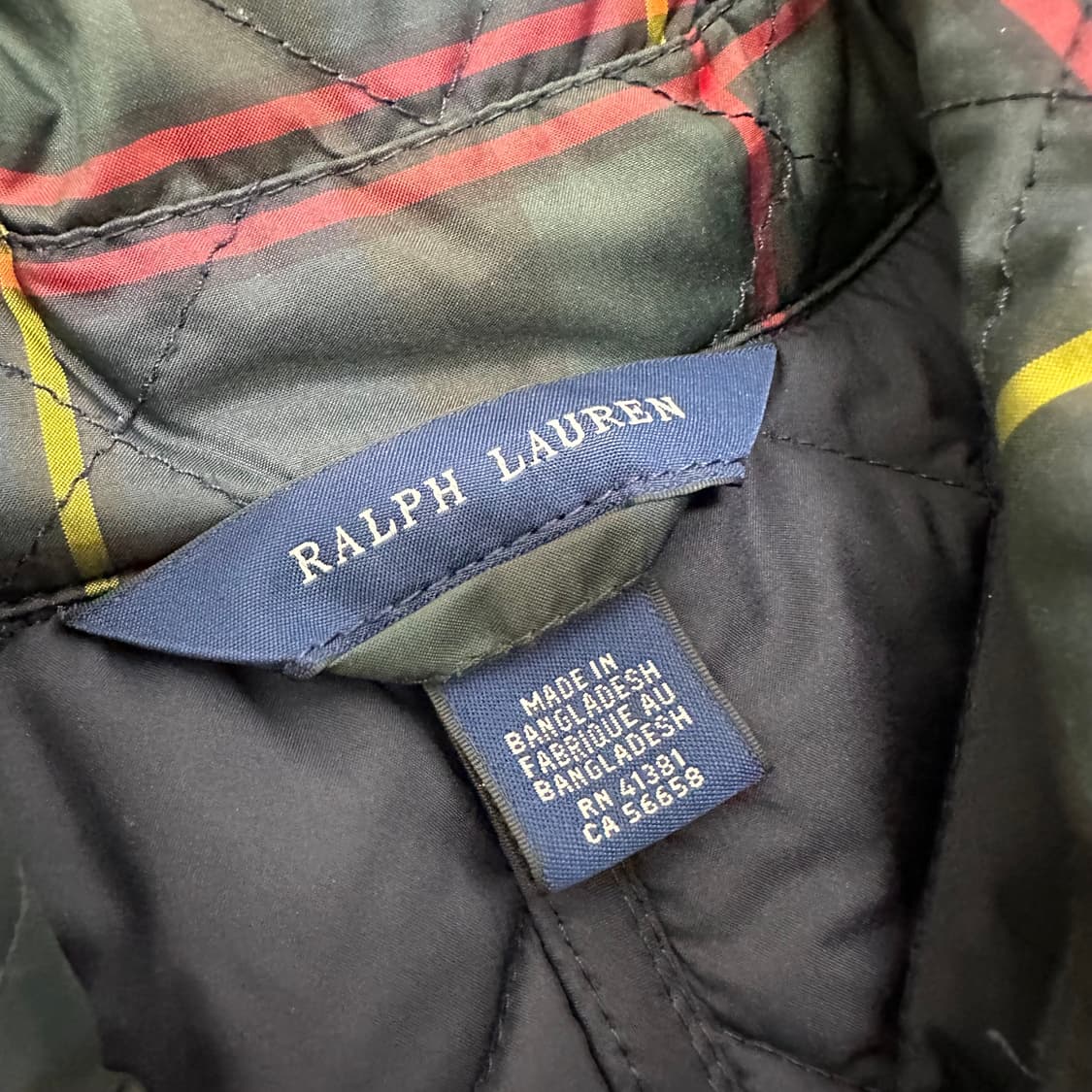 POLO 폴로 랄프로렌 여성 타탄체크 롱 퀄팅 자켓 상품이미지3