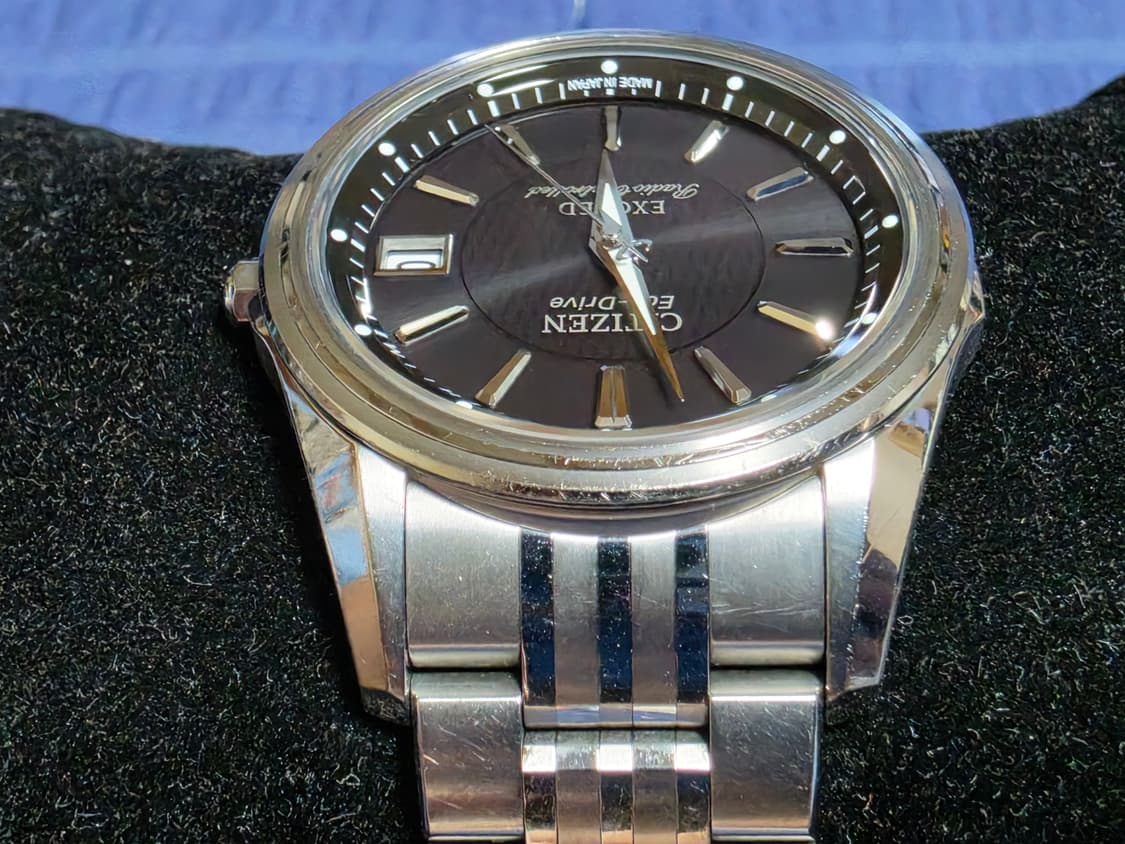 시티즌 시계 익시드 EBG74-2644 22년 일본 스탬핑, 작년 배터리 상품이미지6