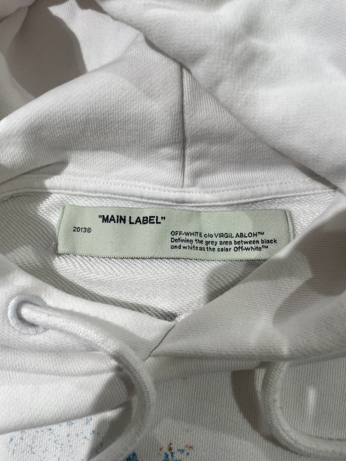 오프화이트 화이트 페인팅 애로우 후디 상품이미지7