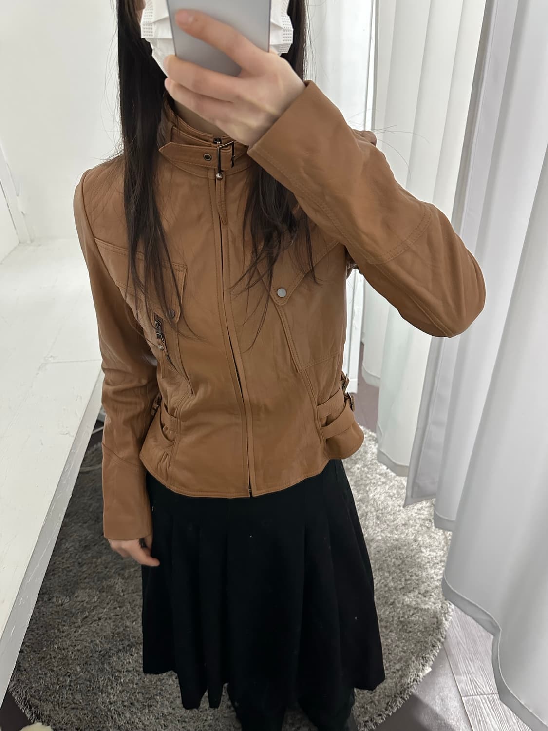 sheep skin leather jacket 상품이미지4