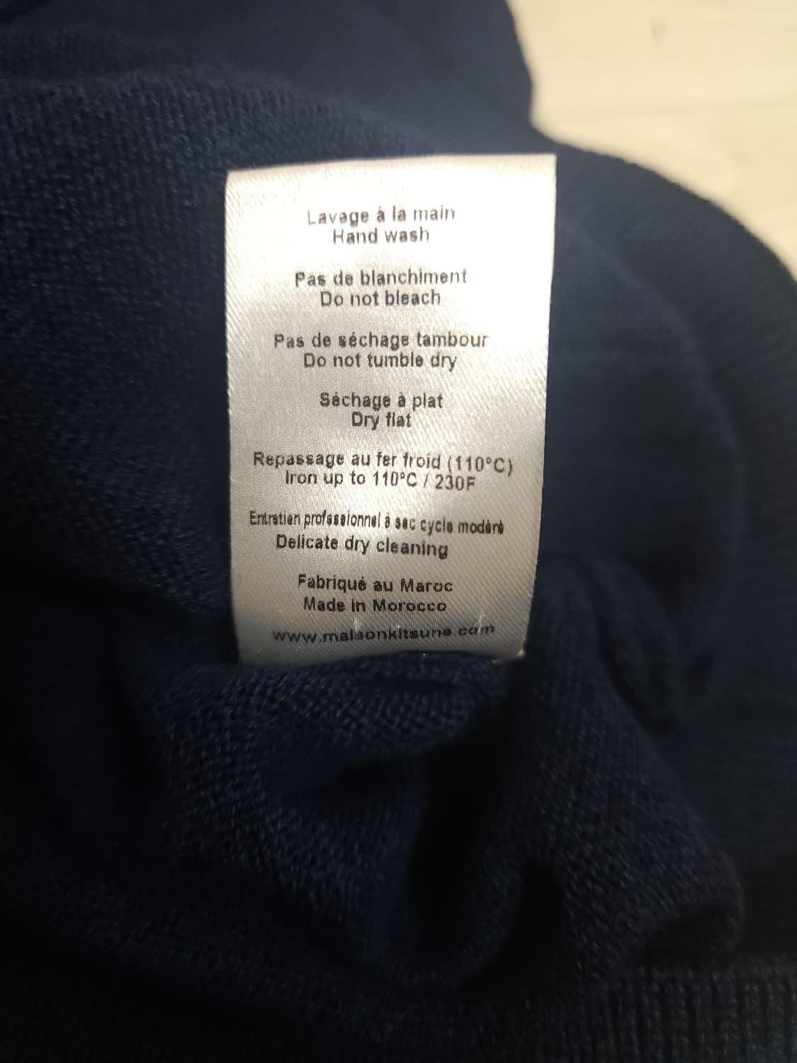 [정품 새상품] 메종키츠네 네이비 가디건 95~100 상품이미지8