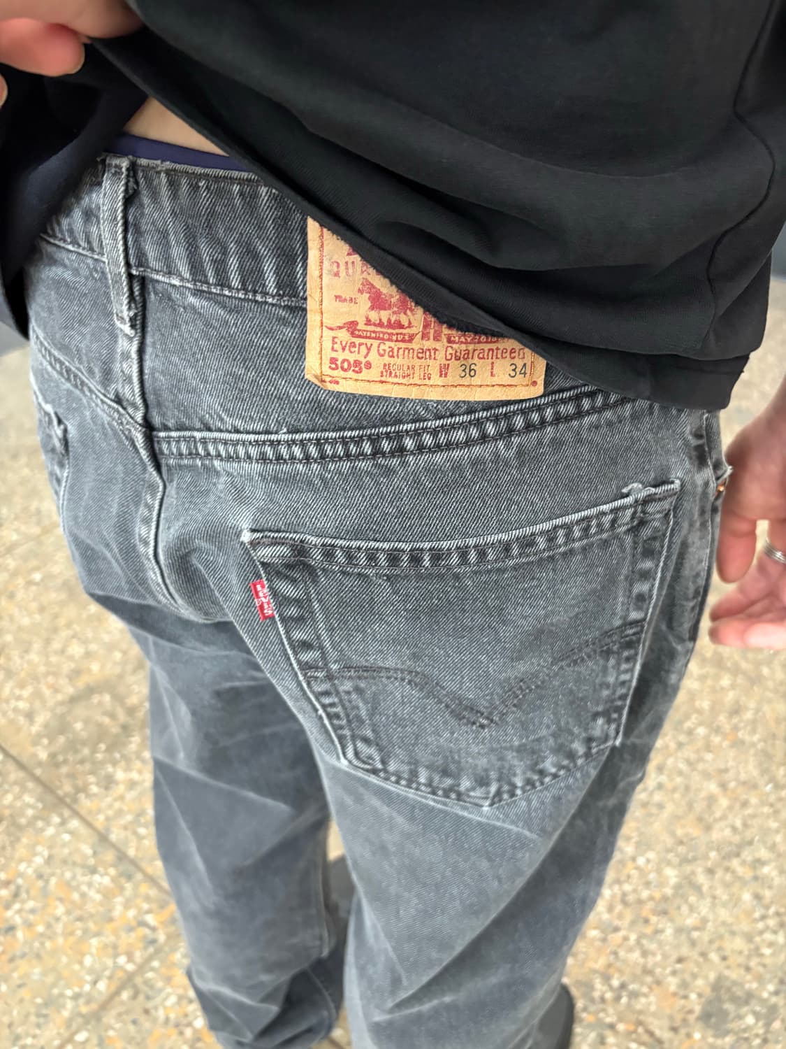 90s Levis 505 흑청  상품이미지3