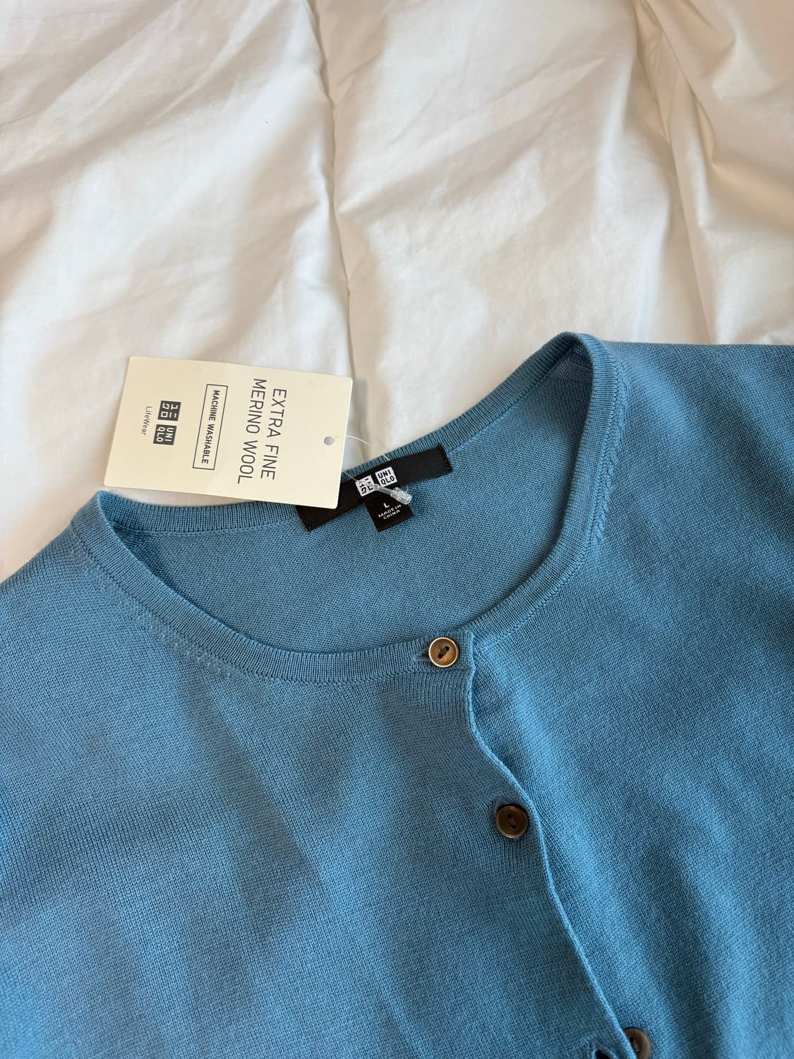 유니클로 엑스트라 메리노 울 가디건 라운드가디건 울가디건 상품이미지3