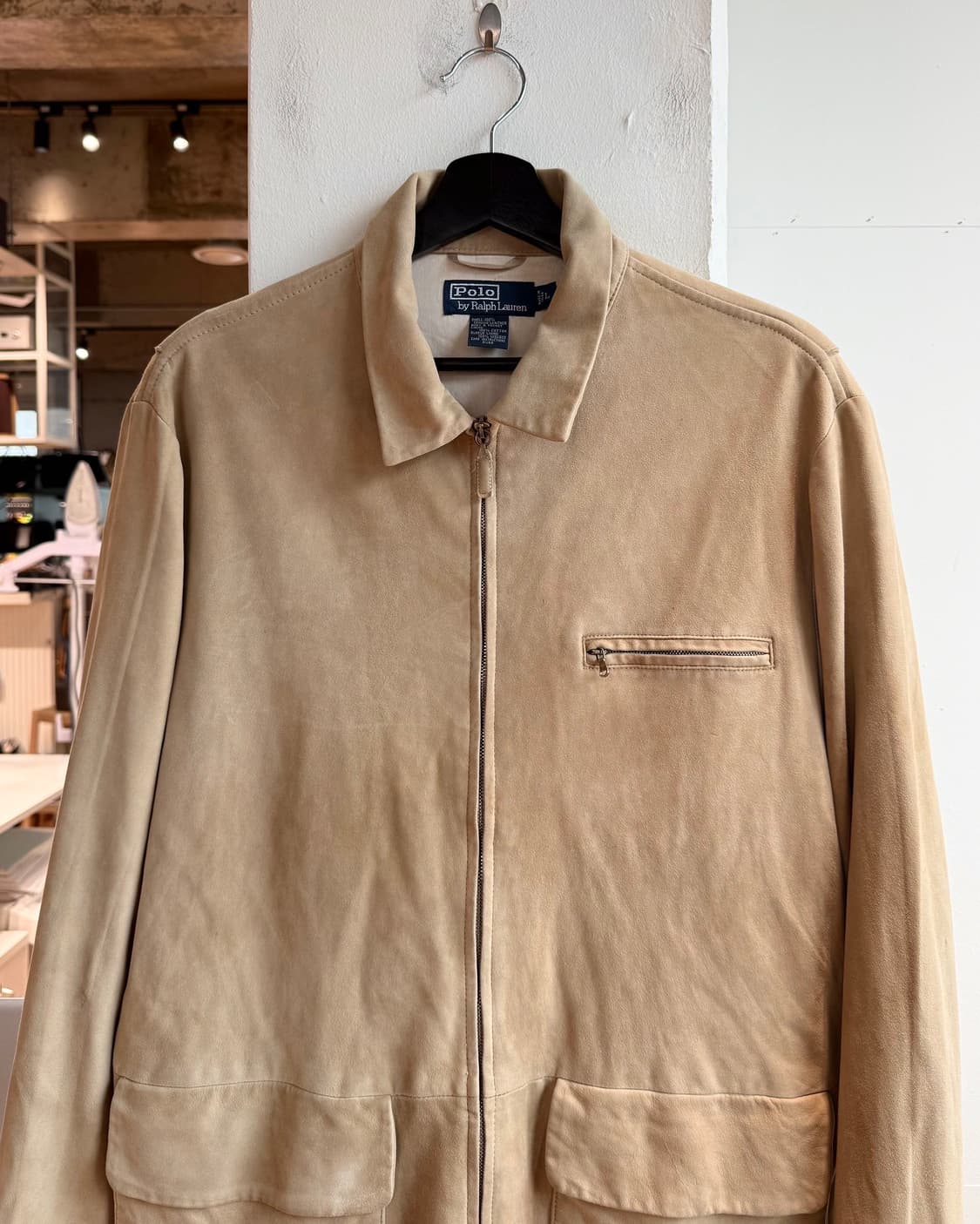 폴로 랄프로렌 베이지 스웨이드 워크 자켓  상품이미지3