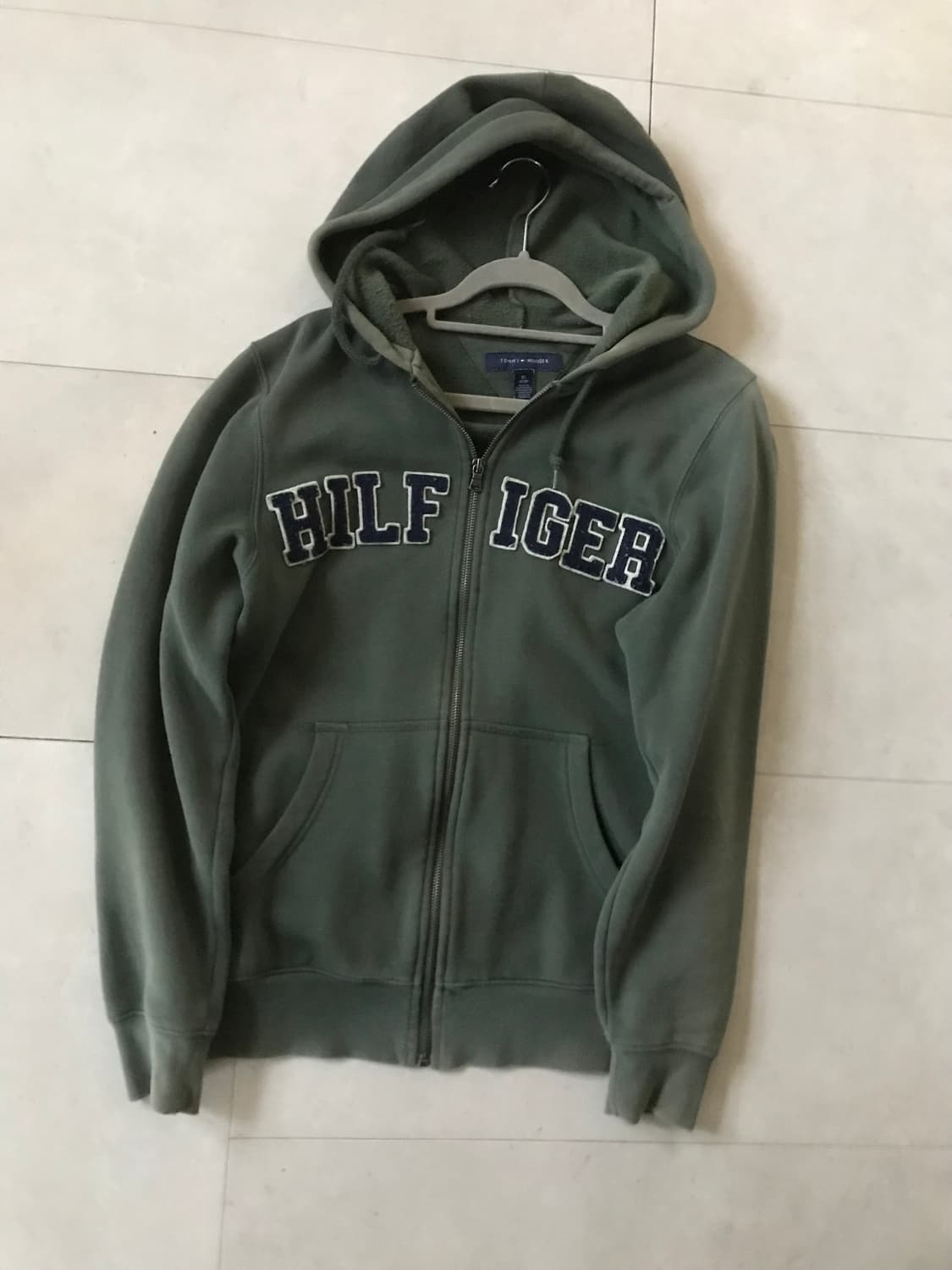 타미힐피거 카키 후드집업 상품이미지8