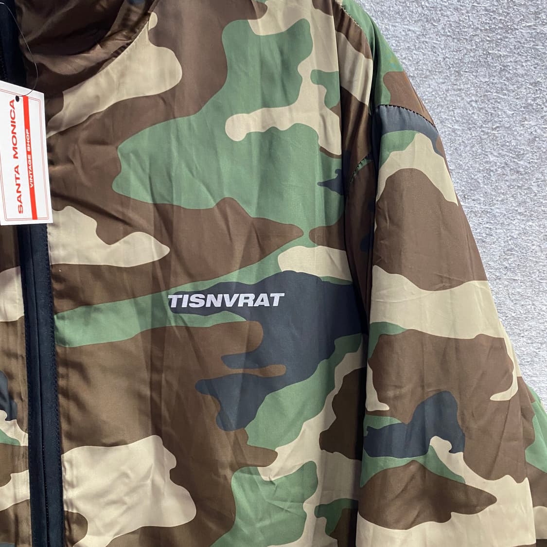 디스이즈네버댓 카모 리버시블 후리스 패딩 B3630 상품이미지3