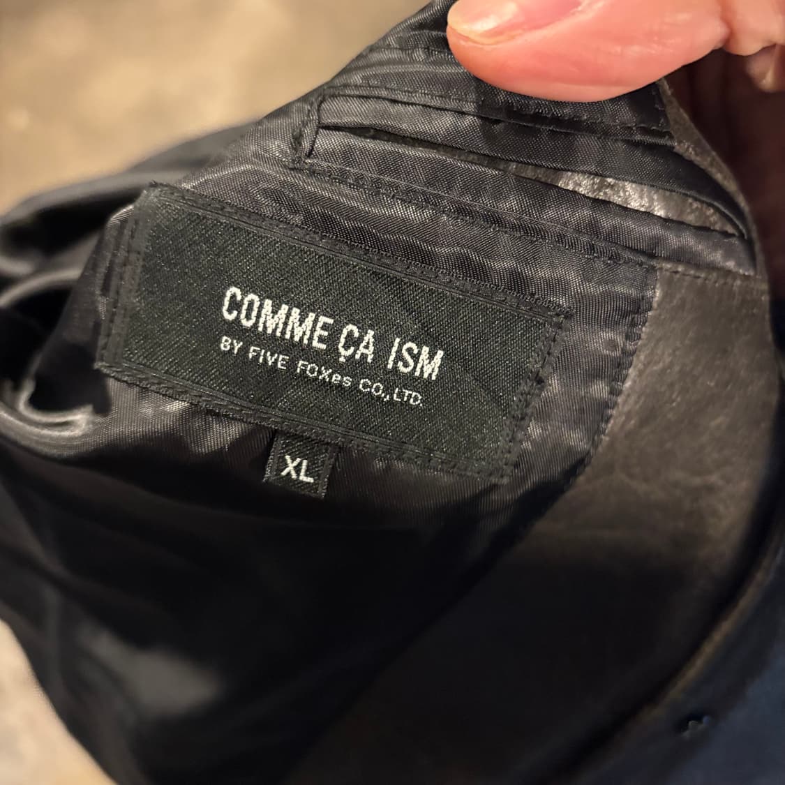 꼼샤이즘 레더 자켓 상품이미지6