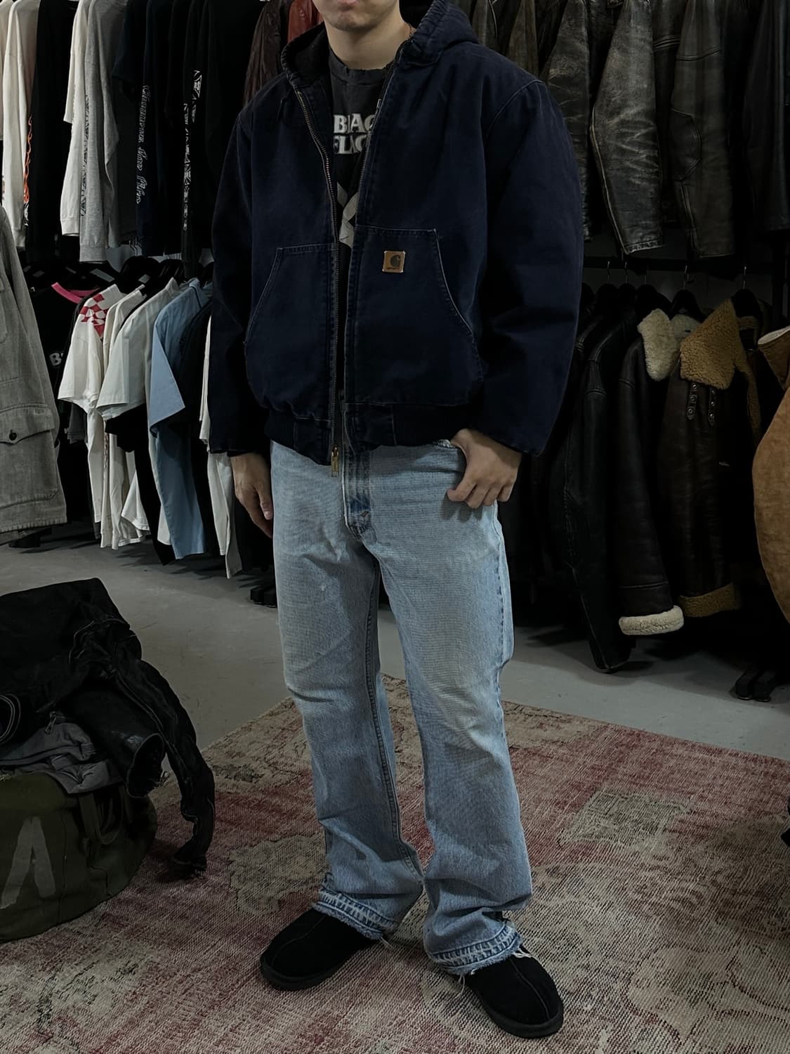 00's OG 칼하트 J130 액티브 자켓 칼하트 MDT 블루 상품이미지10