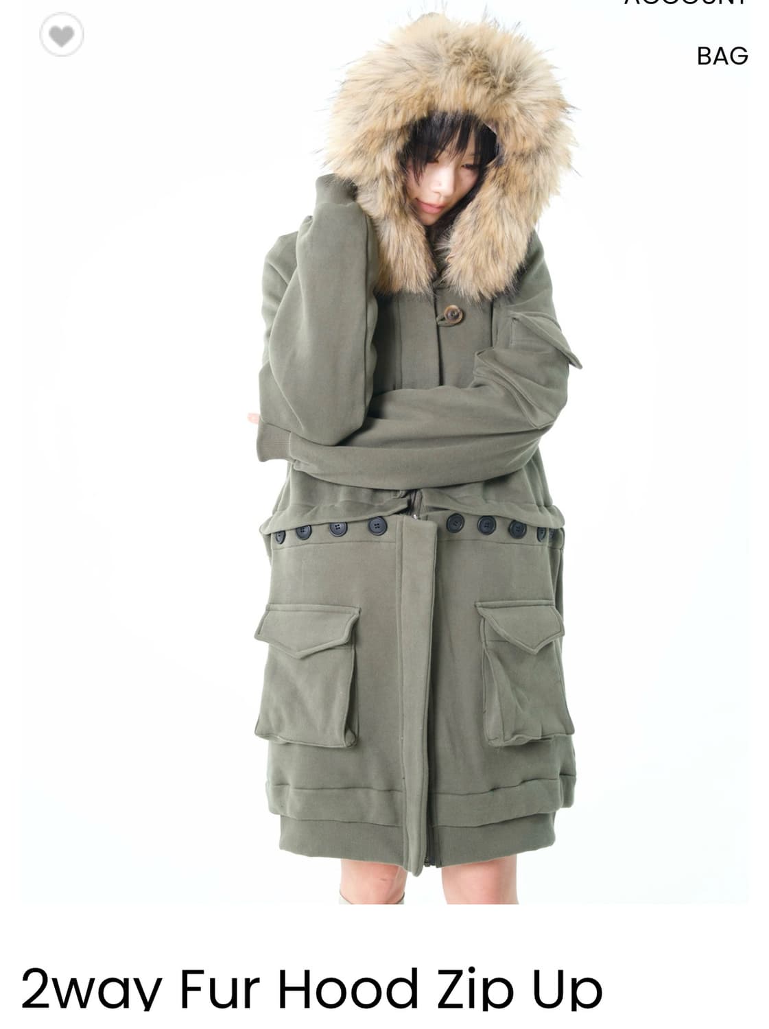 구해요!!! 오스하이 퍼 후드집업 카키  상품이미지1