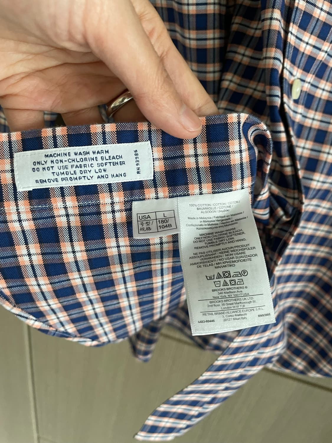 브룩스브라더스 체크 너디 폴로 셔츠 상품이미지4