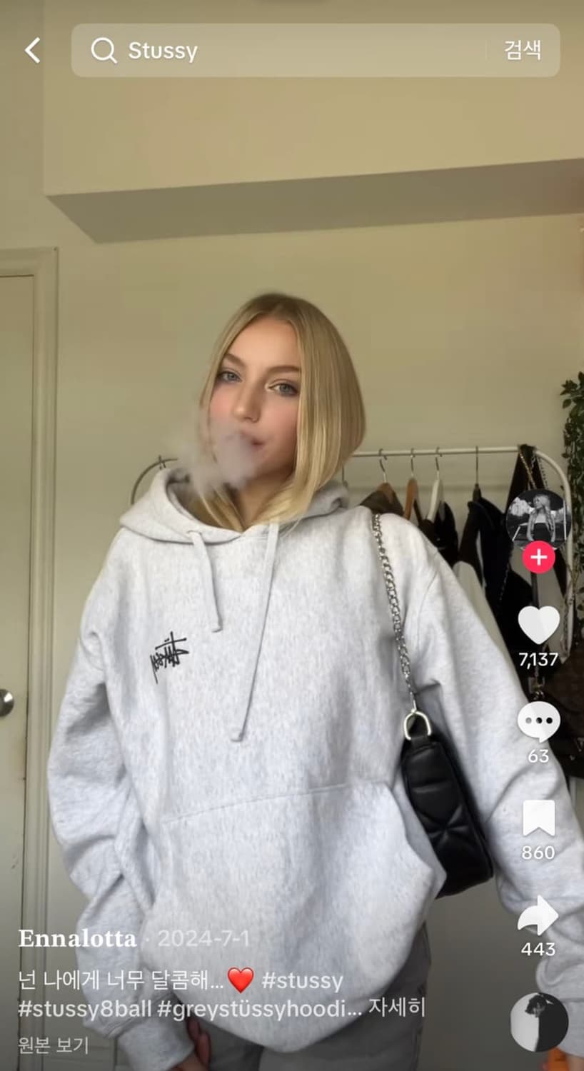 스투시 후드티 (택달림) 상품이미지5