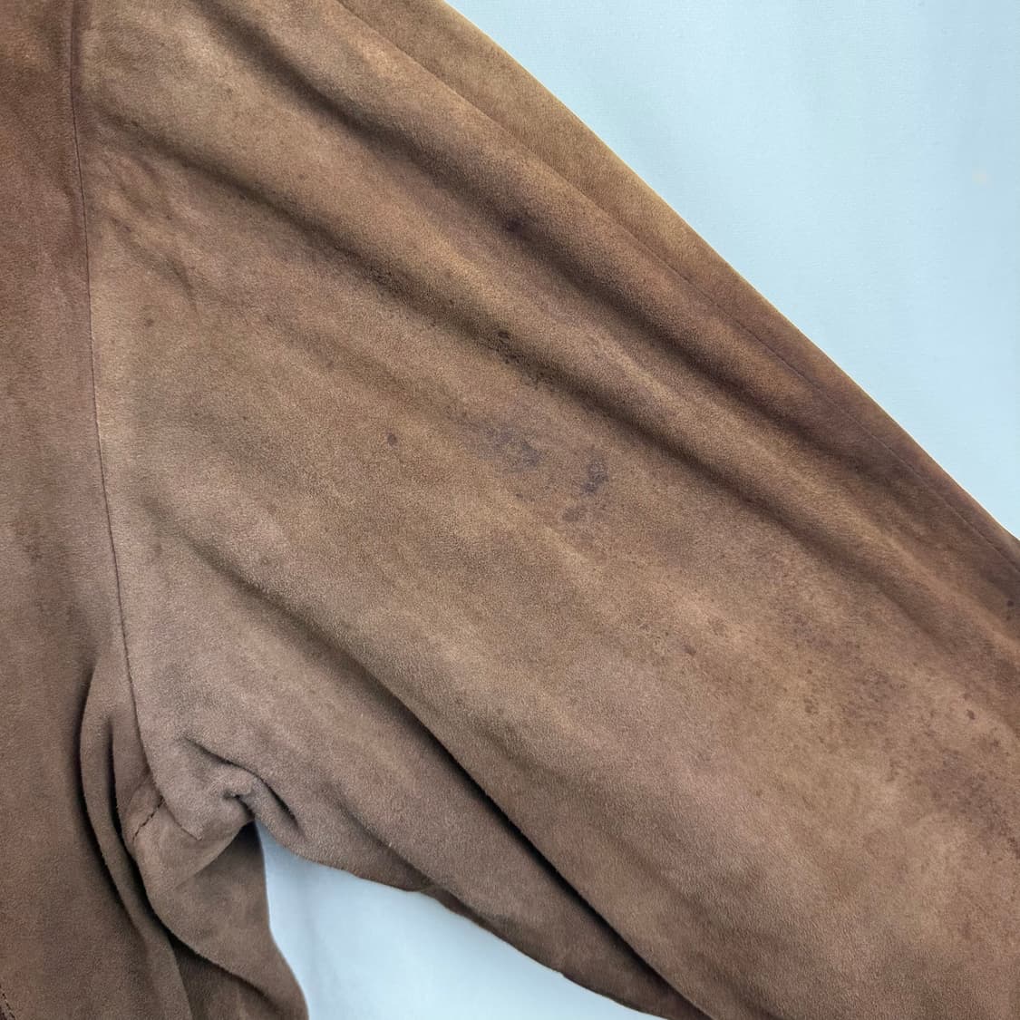 (95) 런던포그 90s 산양가죽 스웨이드 블루종 자켓 브라운 상품이미지4