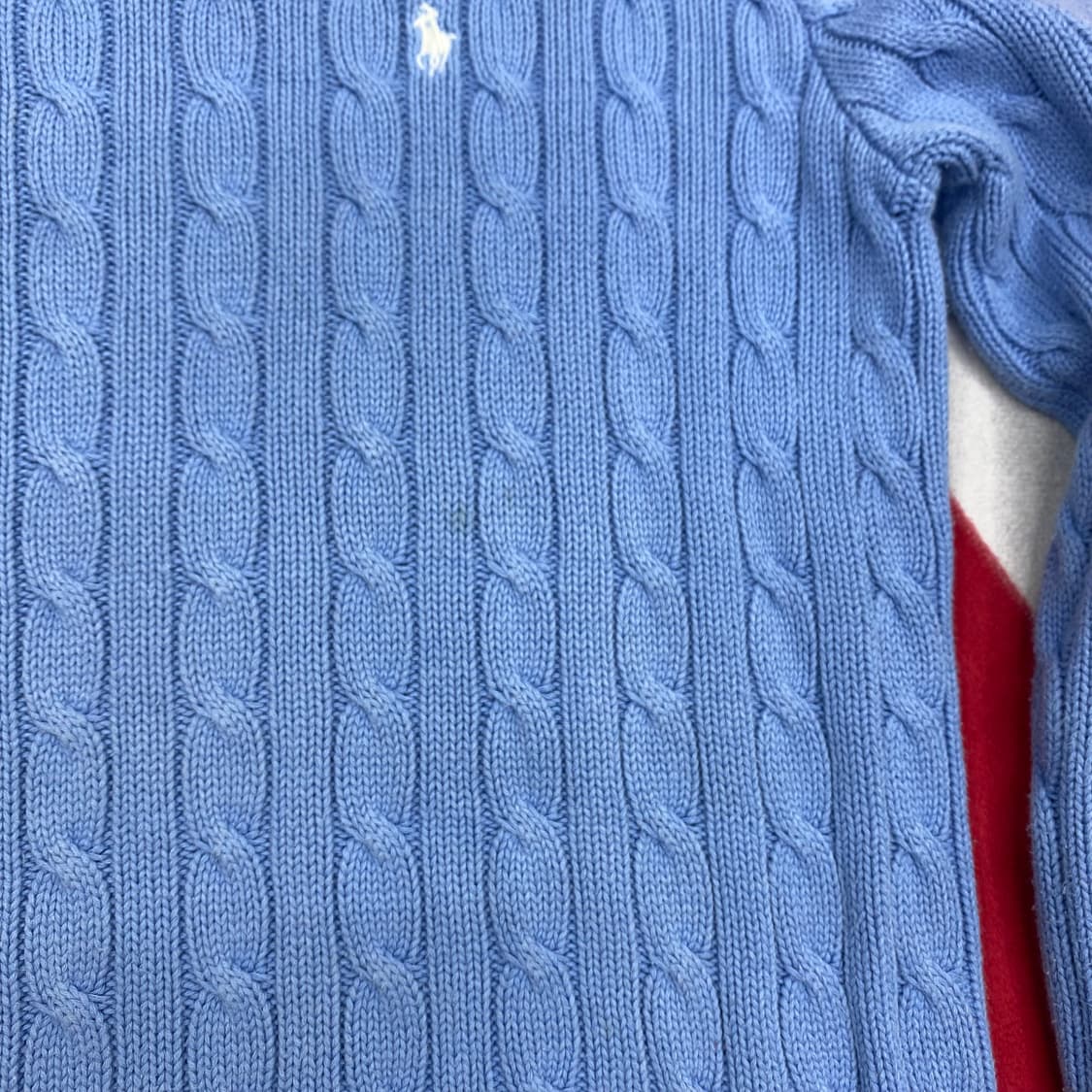 폴로 케이블니트 여성L 상품이미지3