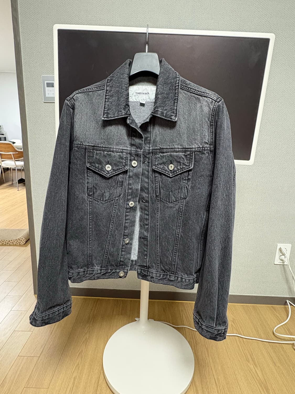 토니웩 흑청 데님 자켓 L 상품이미지2