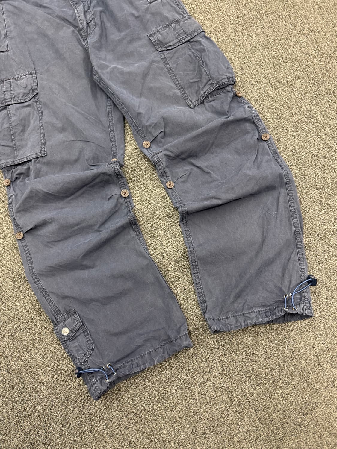 30)트루릴리전 빈티지 네이비 카고 팬츠 상품이미지3