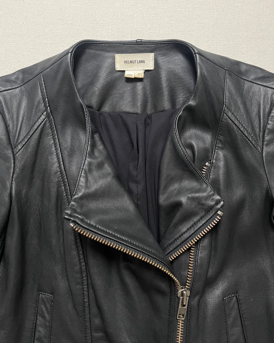 헬무트랭 비대칭 더블 지퍼 레더자켓 helmut lang leather 상품이미지9