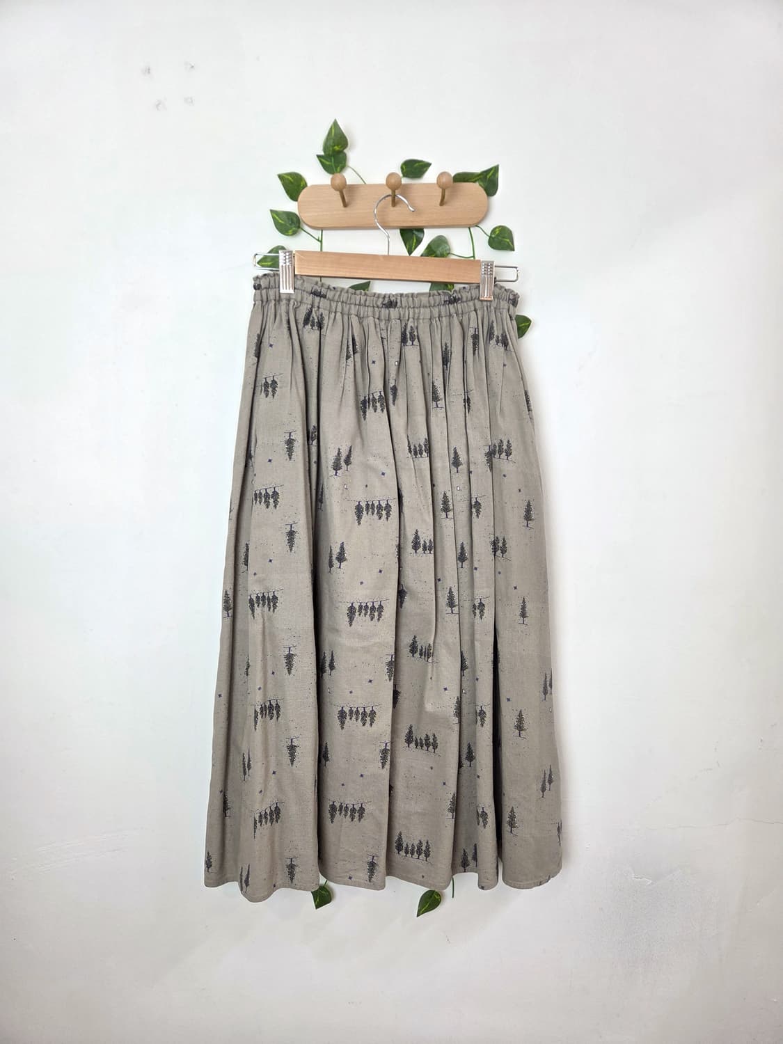 sm2 코지 패턴 롱스커트 상품이미지4