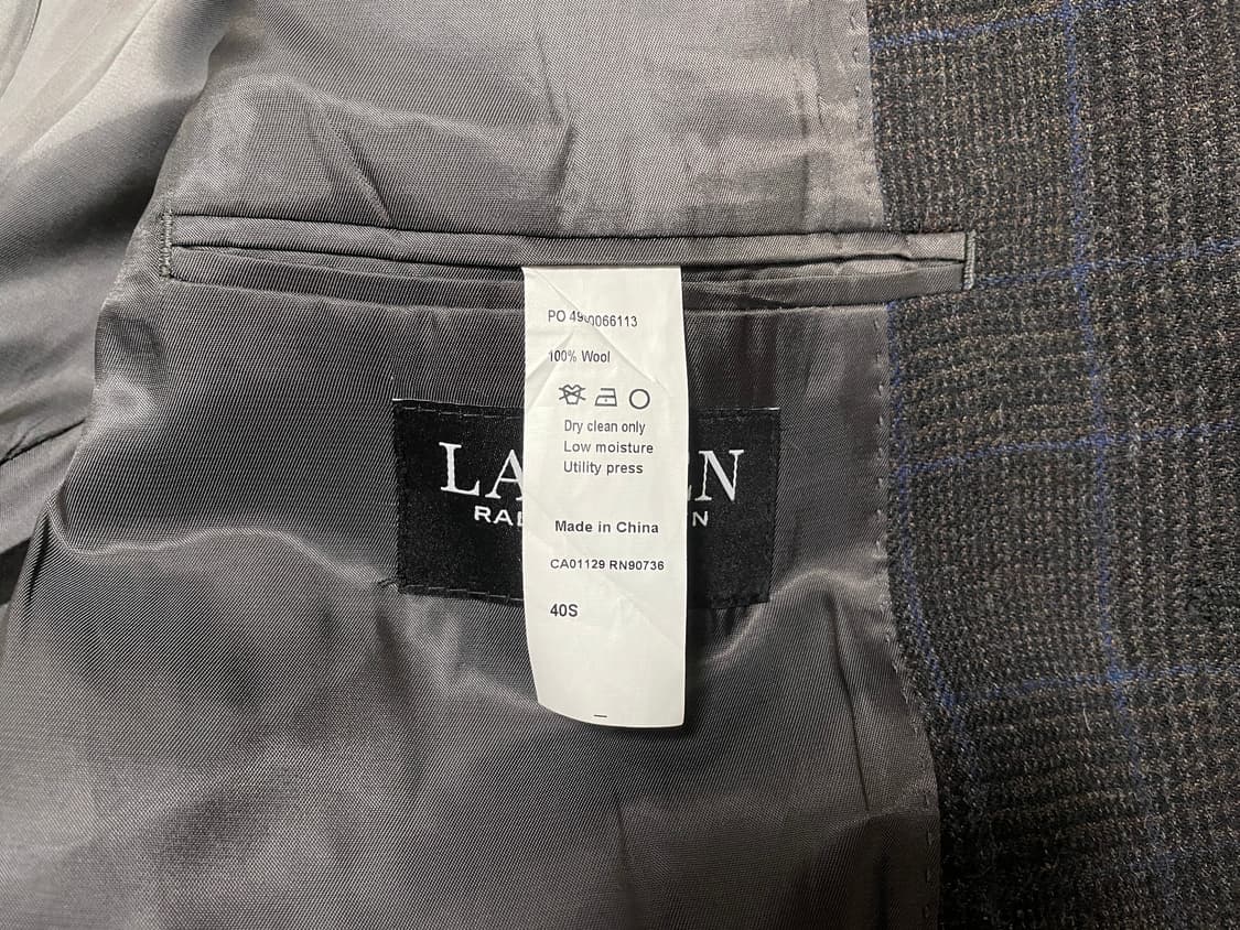 95~100) 폴로 랄프로렌 그렌체크 블레이저(민트급)RRL&LVC 상품이미지4