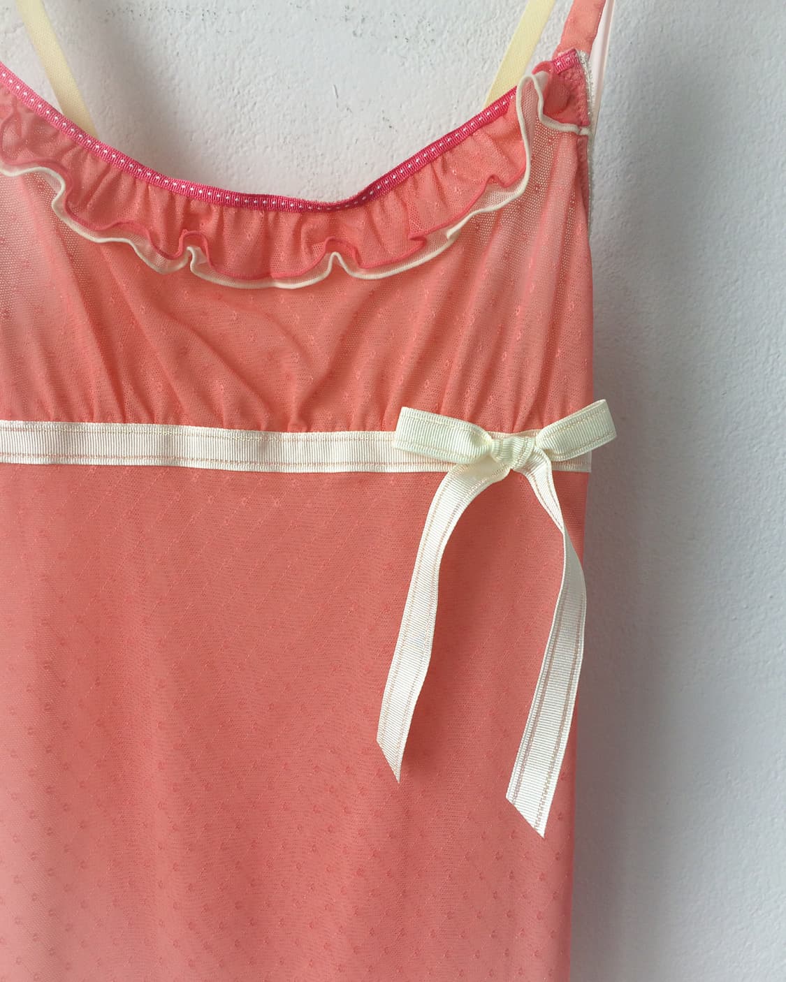 Ribbon point lace sleeveless onepiece 상품이미지3