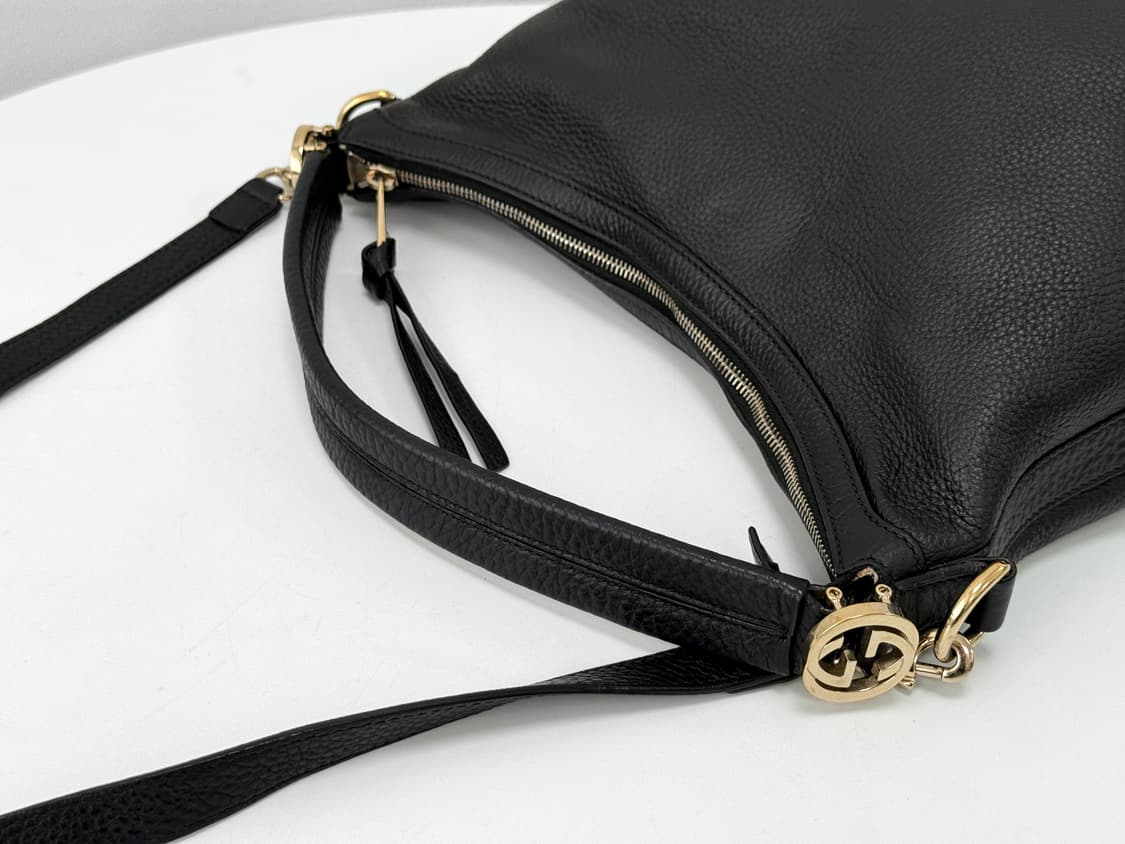 Gucci Black Leather Hobo Bag 326514 상품이미지6