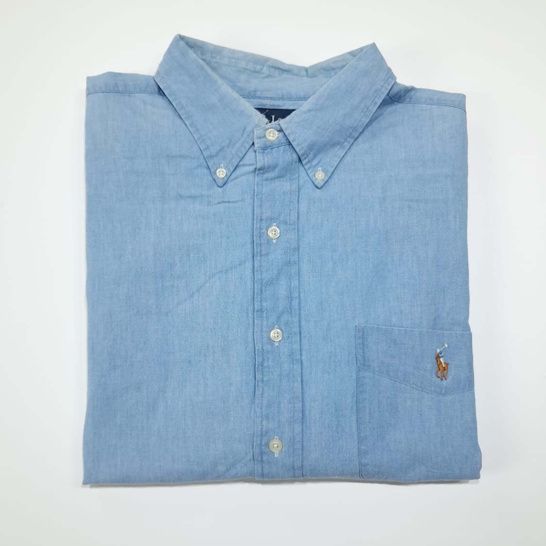 CL293 XL 폴로 90s 샴브레이 멀티포니 셔츠 남방 상품이미지7