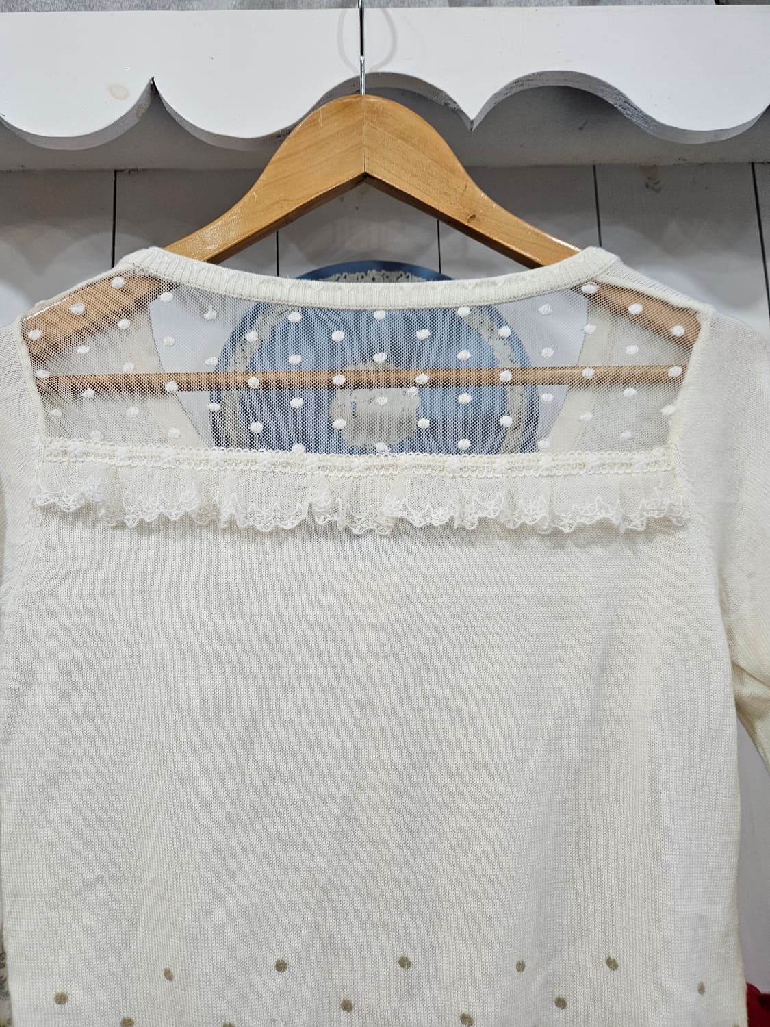 리즈리사(LIZ LISA) 도트시스루 가디건 상품이미지6