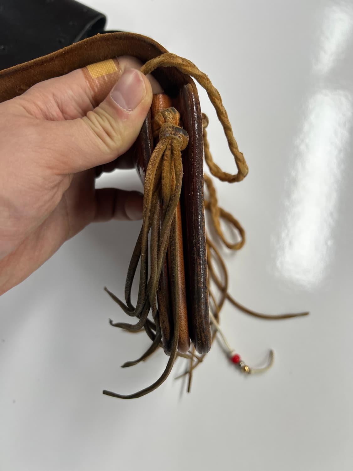 GOROS 올드고로스 새들레더 콘초 메디슨 백 상품이미지4