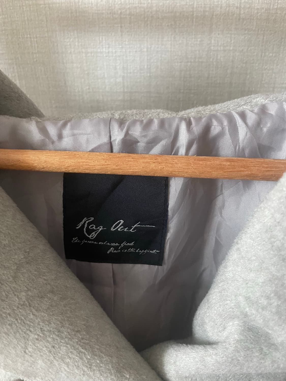 모리걸 빈티지 그레이 퍼후드 코트 🩶 상품이미지3