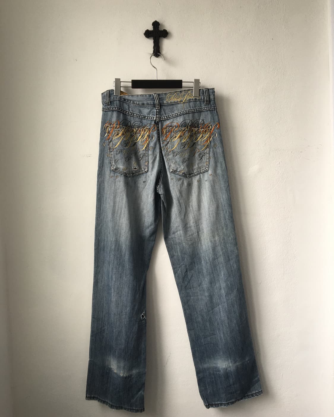 Pelle pelle back needle work point denim 상품이미지1
