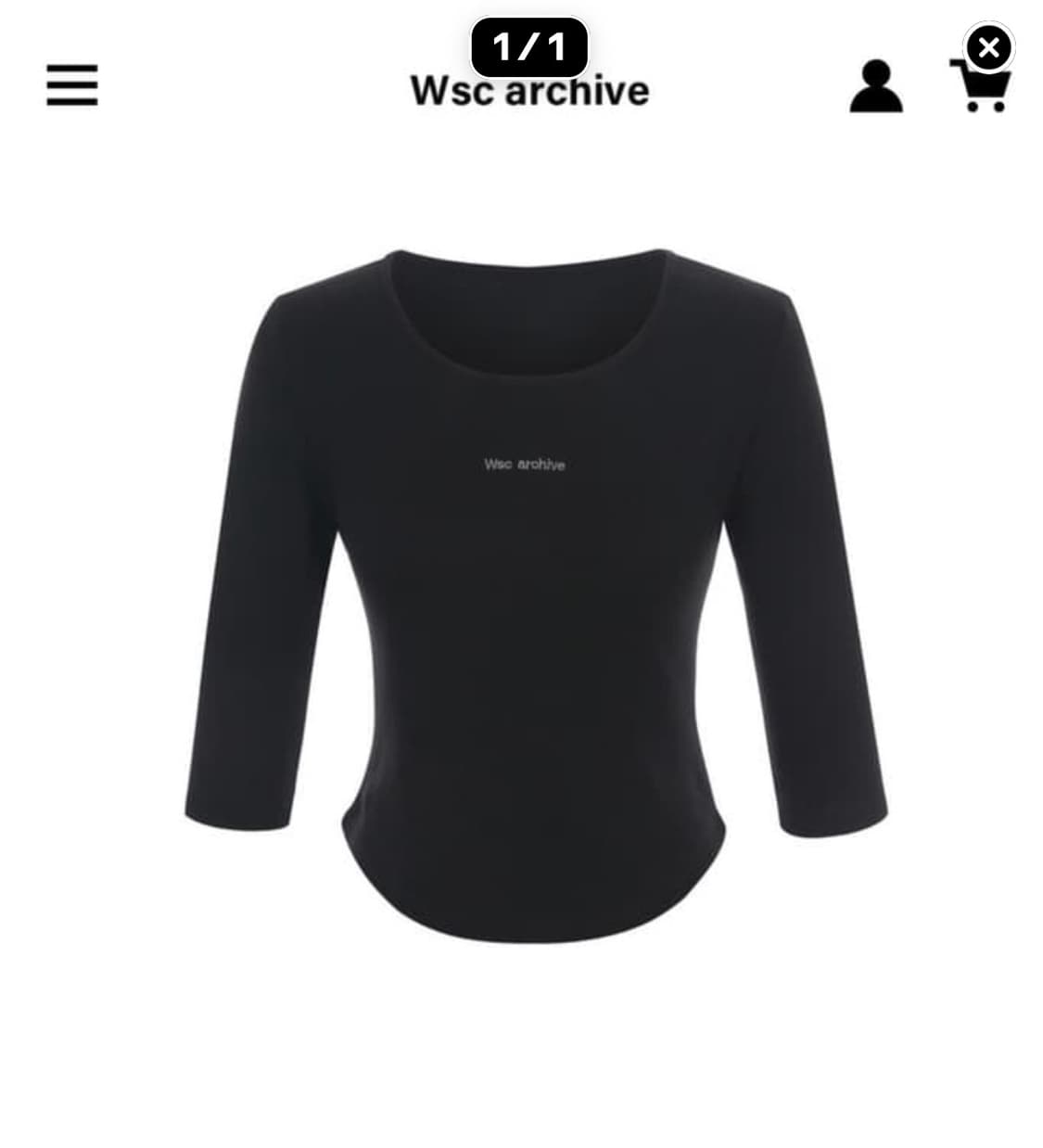 Wsc archive 더블에스씨 아카이브 3/4 Petaline tee 상품이미지1