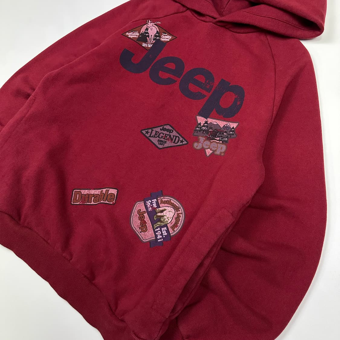 JEEP 후드 버건디 상품이미지3