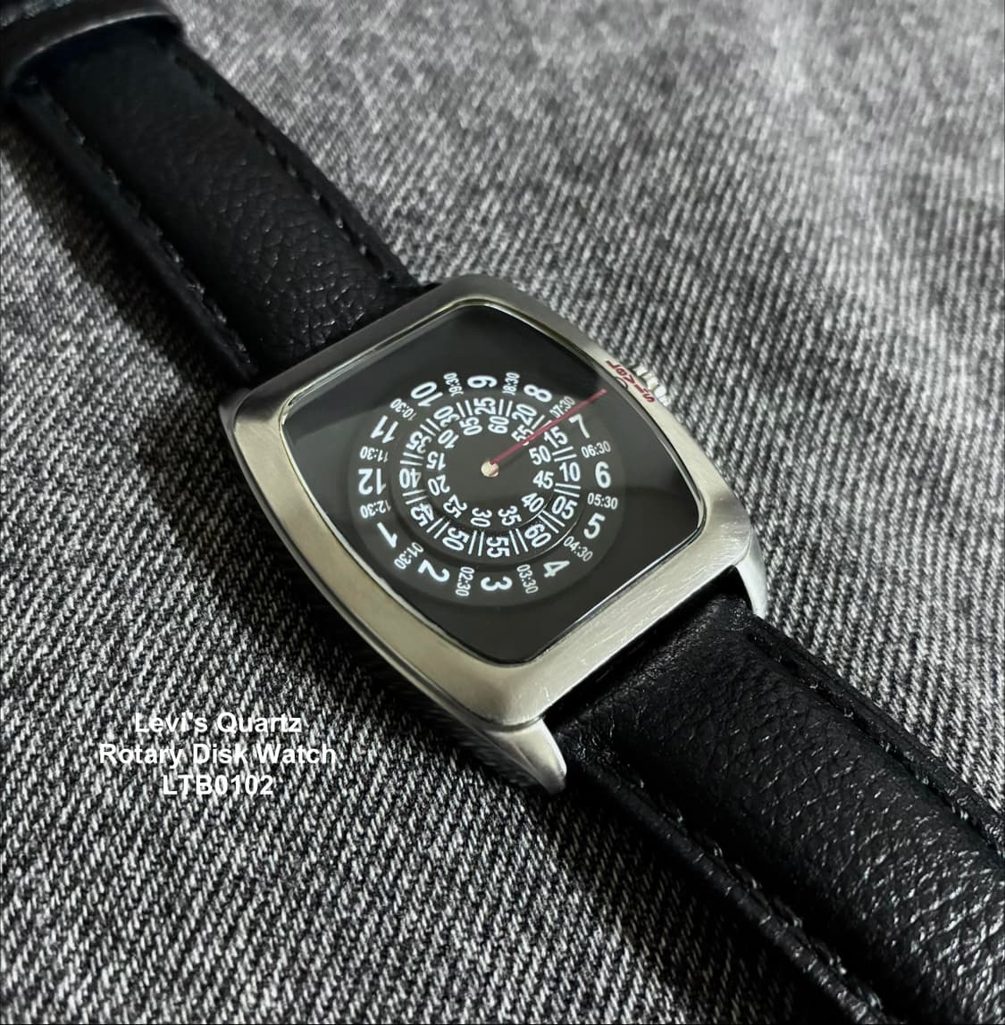 2000s Levi's Quartz Rotary Disk Watch 상품이미지6