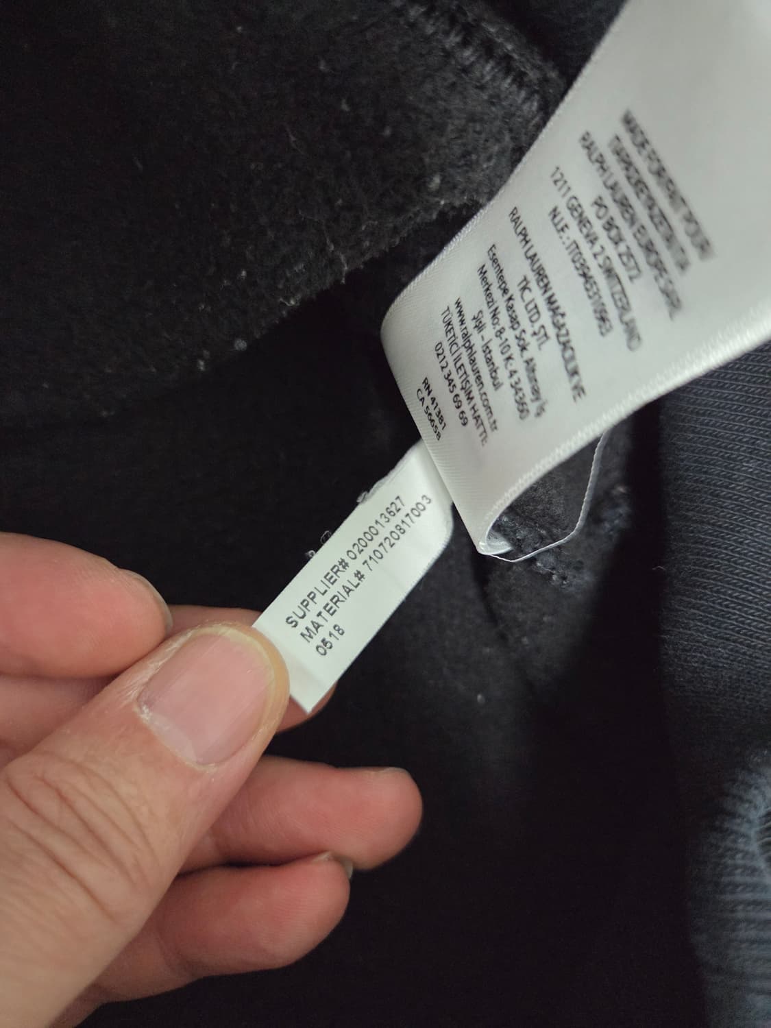 폴로 랄프로렌 블랙 후드티 상품이미지9