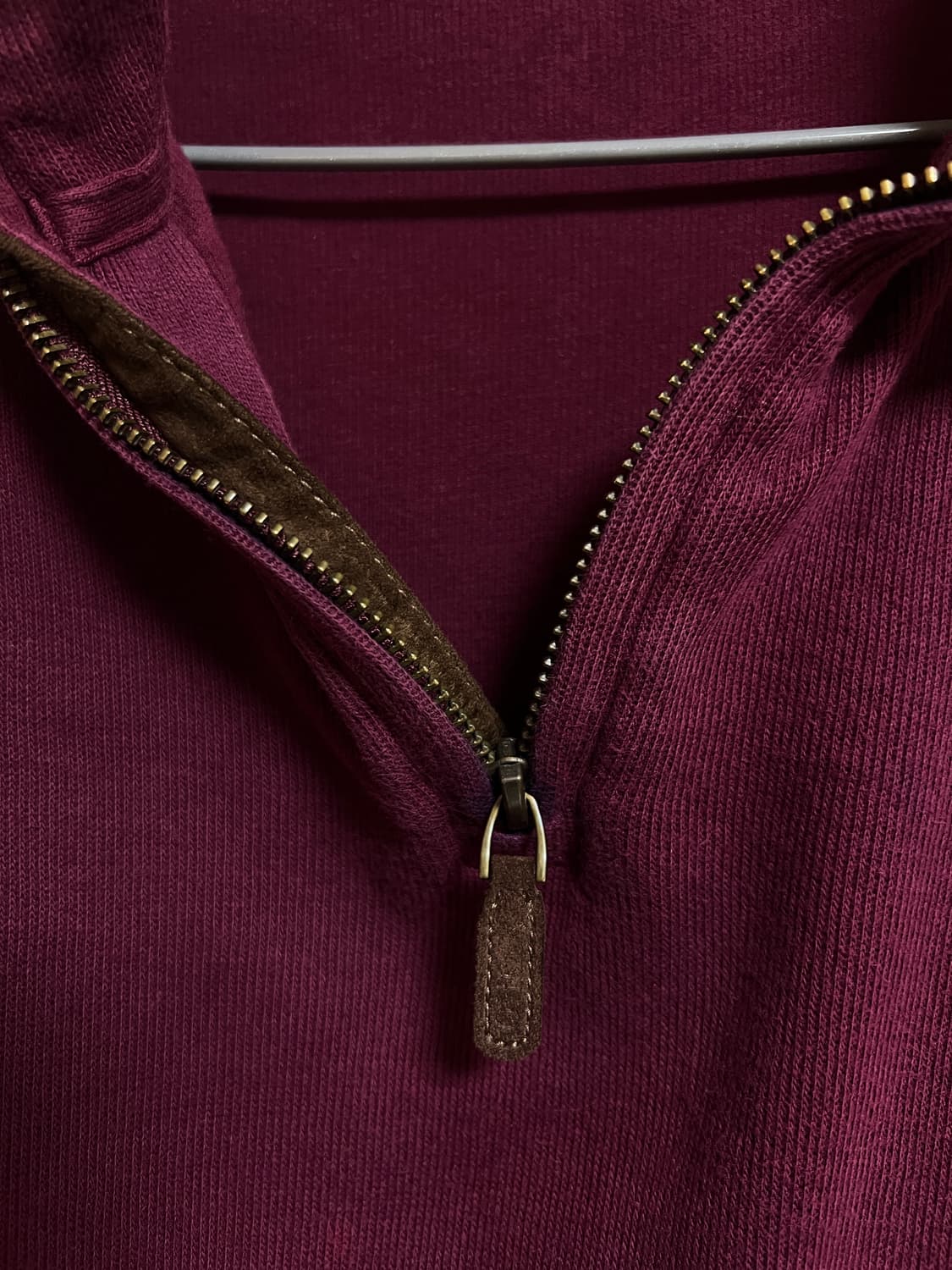 폴로 버건디 하프집업 니트 105~110(L~XL) 상품이미지4