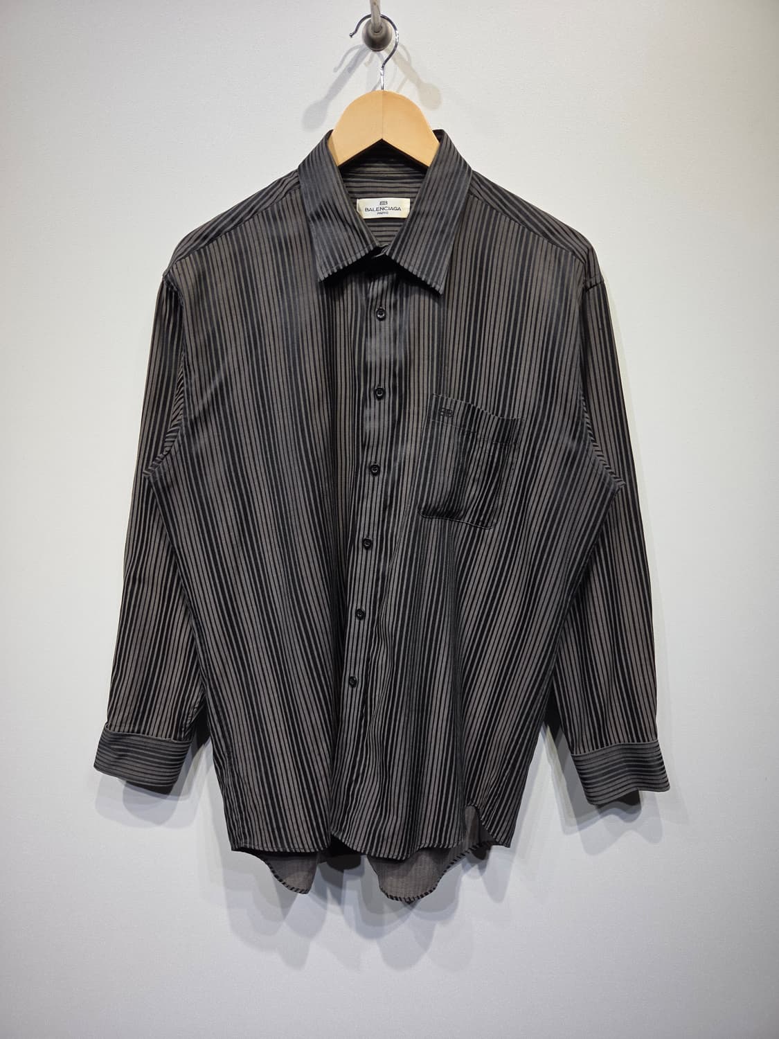 발렌시아가 파리 라이센스 빈티지 스트라이프 긴팔 셔츠 상품이미지2