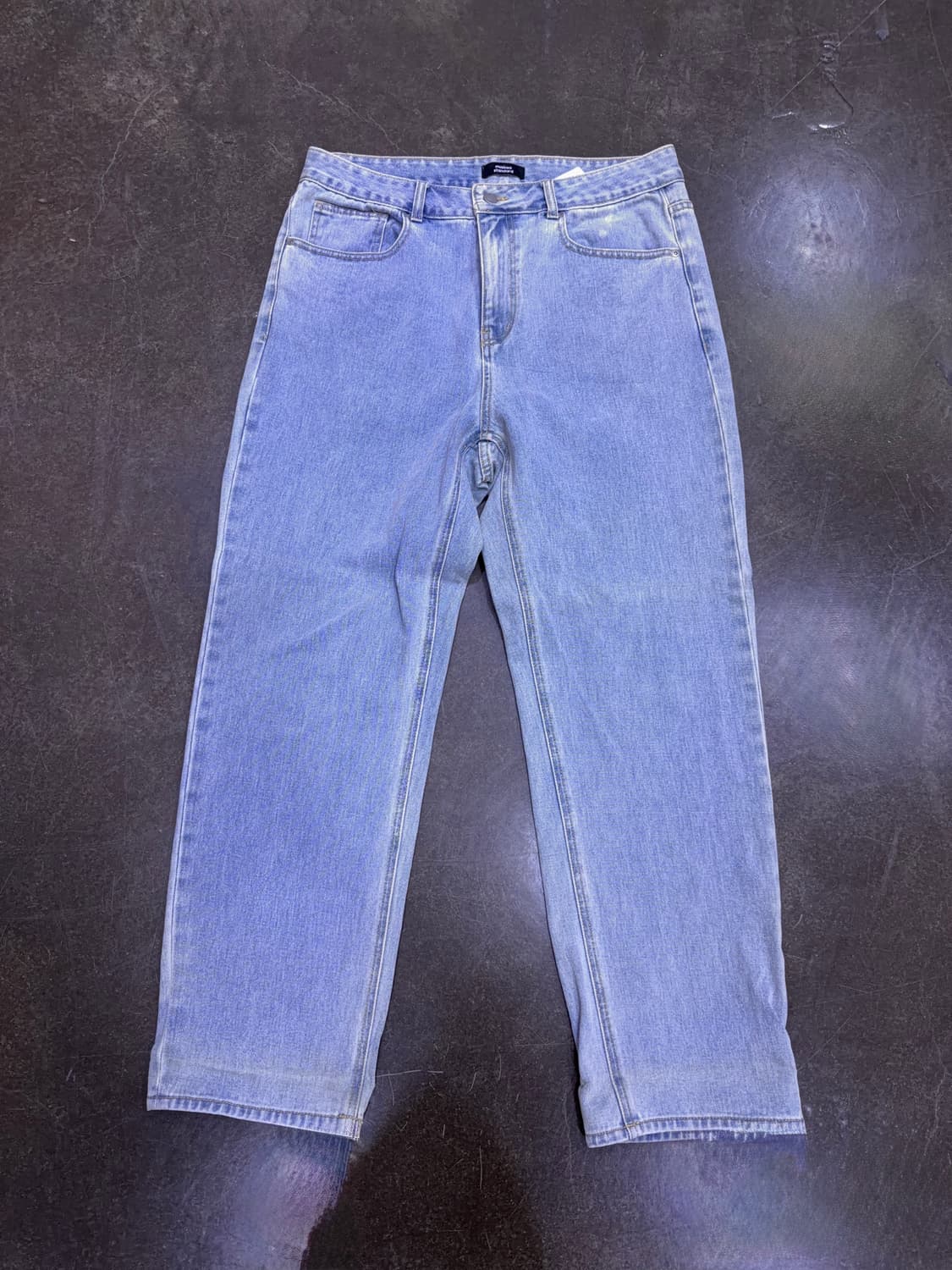 무신사스탠다드 레귤러핏 데님팬츠 라이트 인디고 34 상품이미지3