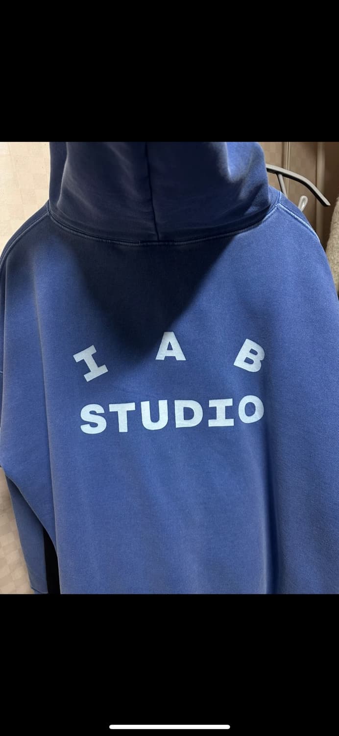 IAB STUDIO 피그먼트 후드 로얄블루 xl 아이앱후드 상품이미지3