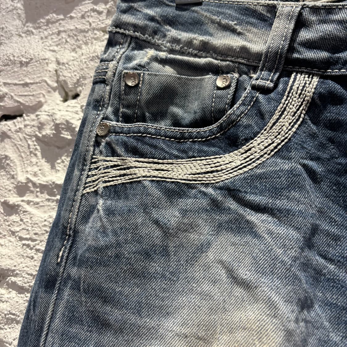 에비수 빈티지 워싱 데님 팬츠 상품이미지6