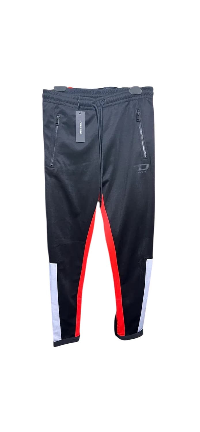 디젤 블랙/레드 트랙 팬츠 상품이미지1