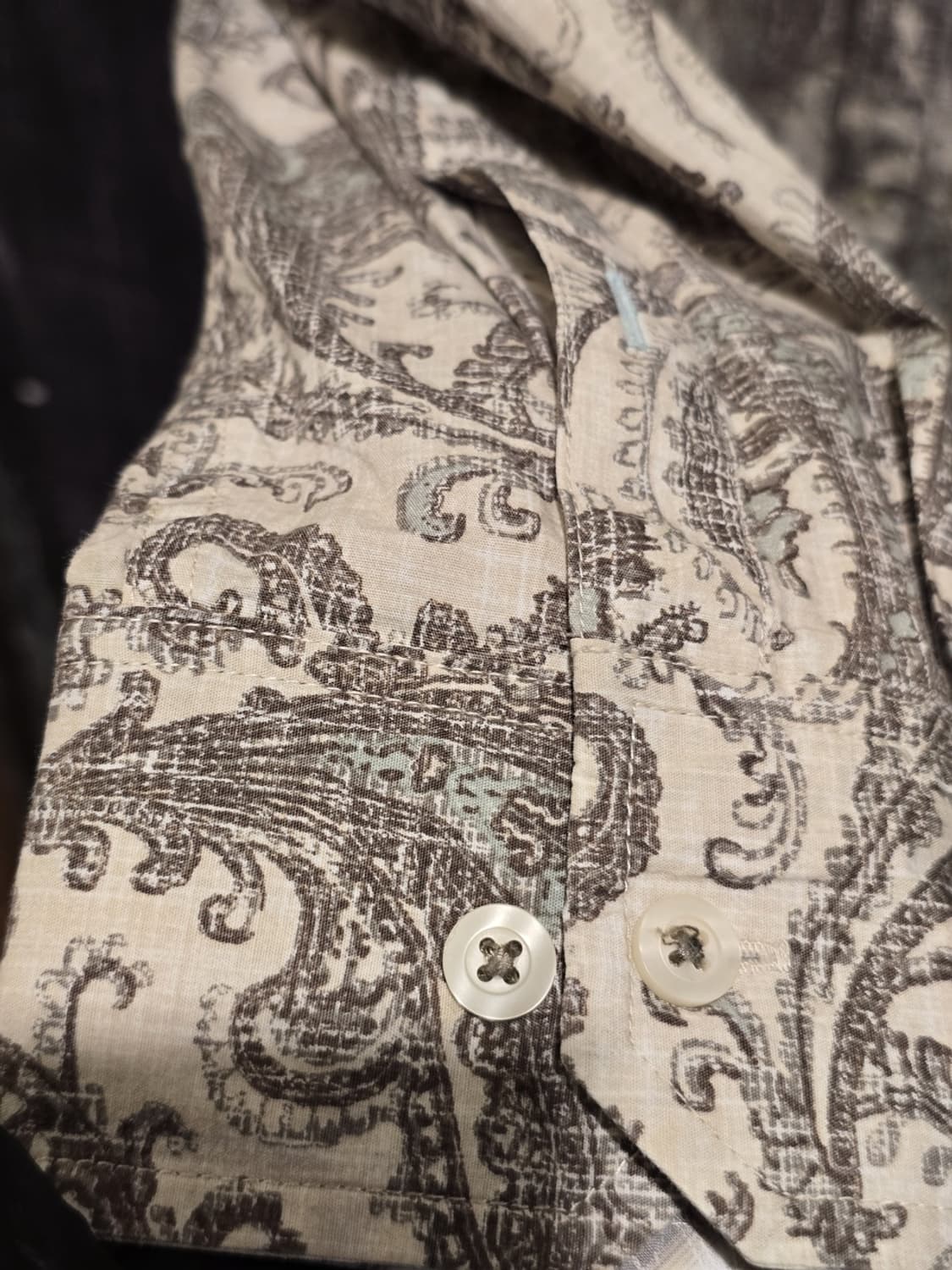 Caribbean Paisley Print Cotton Shirt 상품이미지3