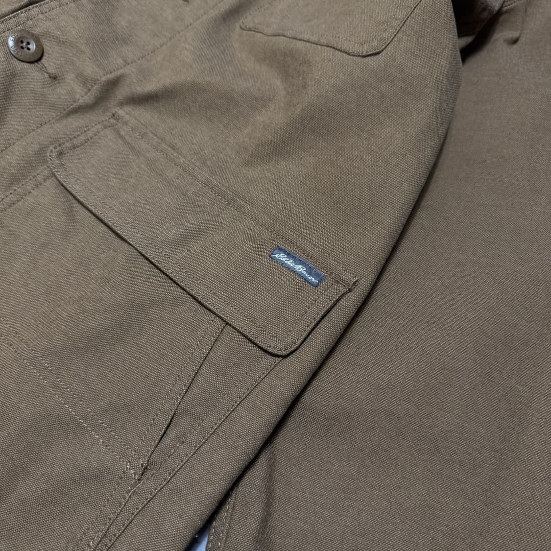 에디바우어(EDDIE BAUER) 브라운 후드 밀리터리 초어 코트 자켓 상품이미지6