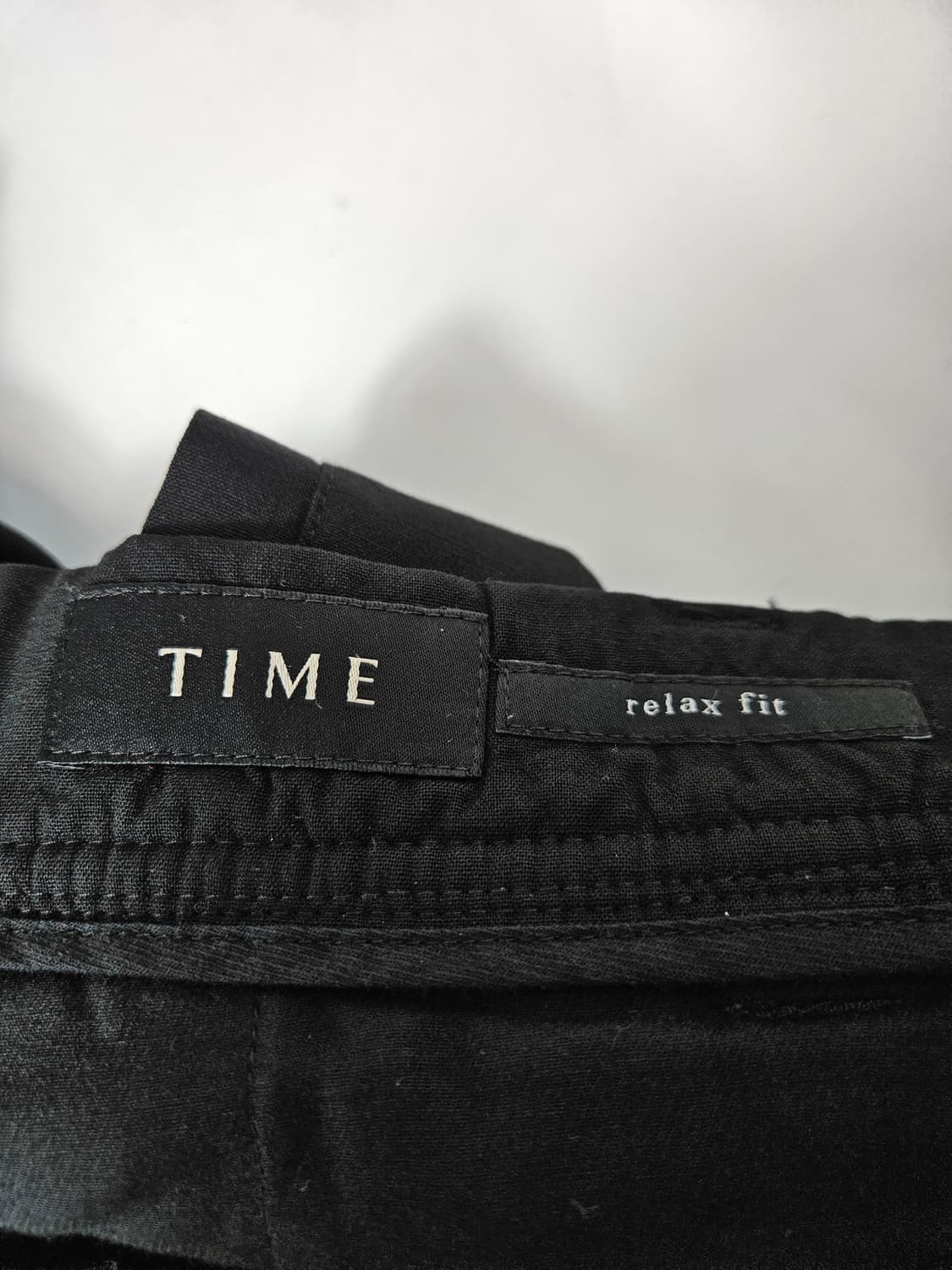 TIME 타임옴므 밴딩 포켓 슬랙스 바지 블랙 모 30 한섬 상품이미지3