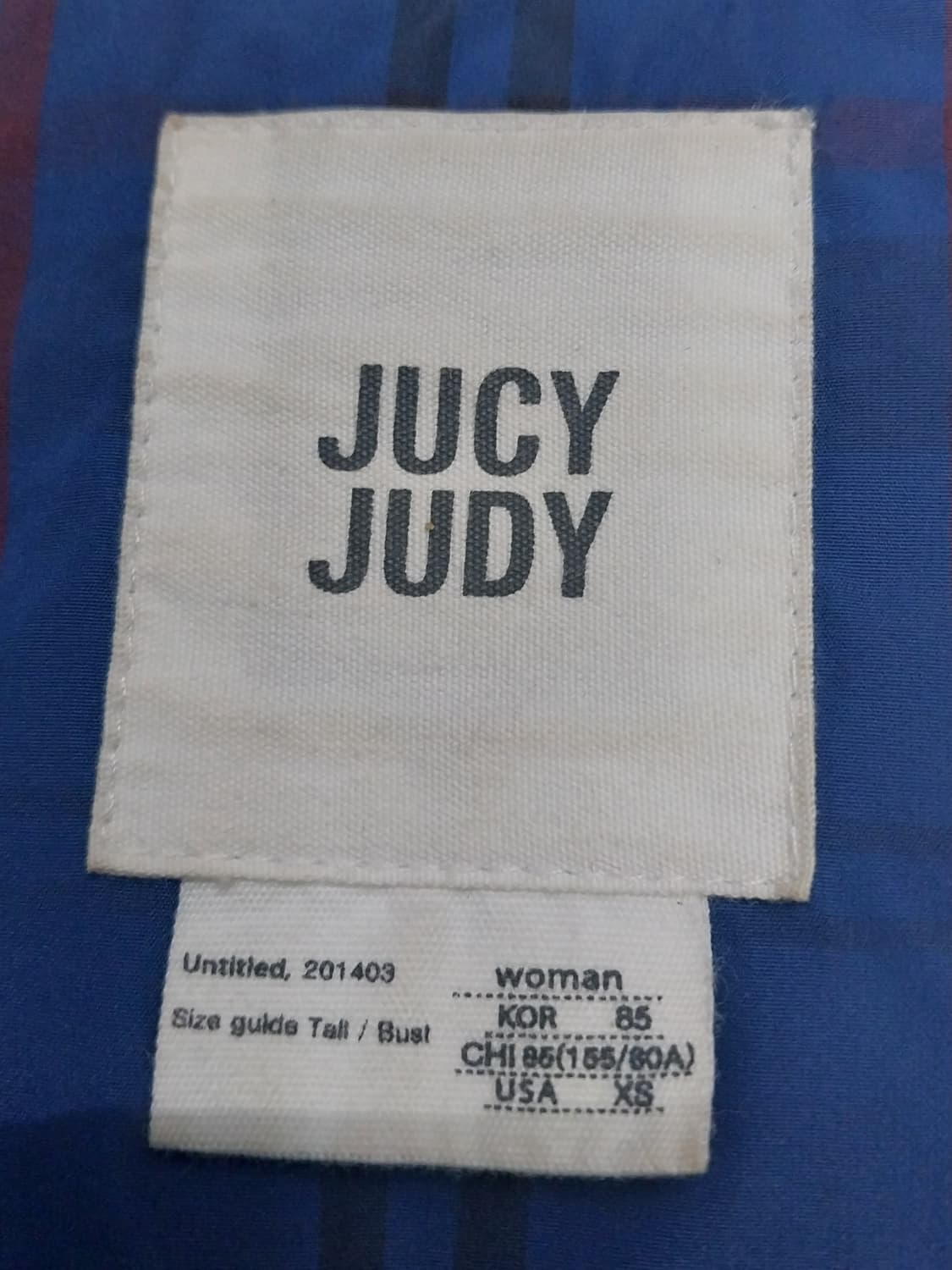 쥬시쥬디 구스다운 체크 숏패딩 85  (77까지가능) 상품이미지4